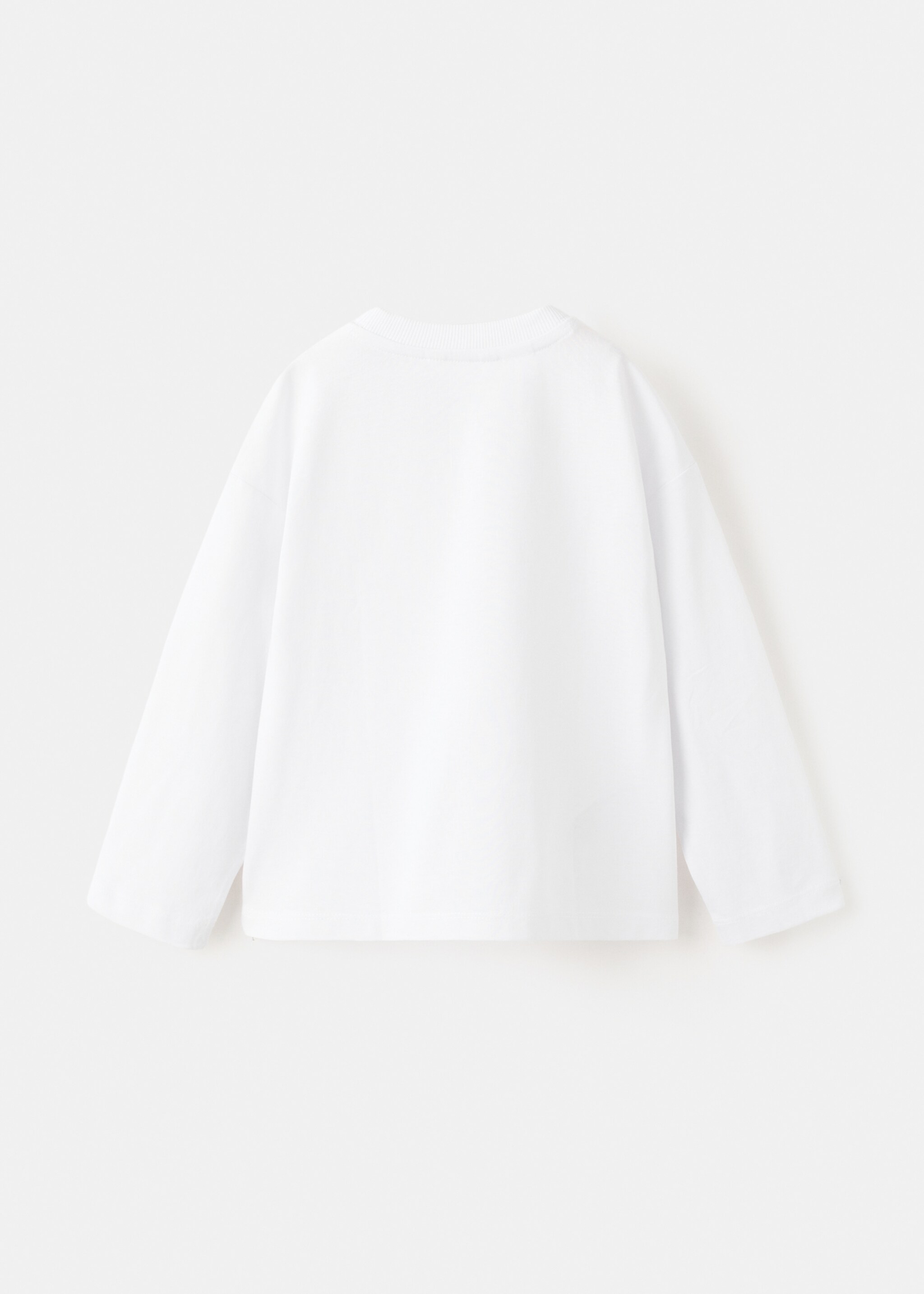 Pocket cotton T-shirt - Reverse of the article, White. Ref: 27061196-00.