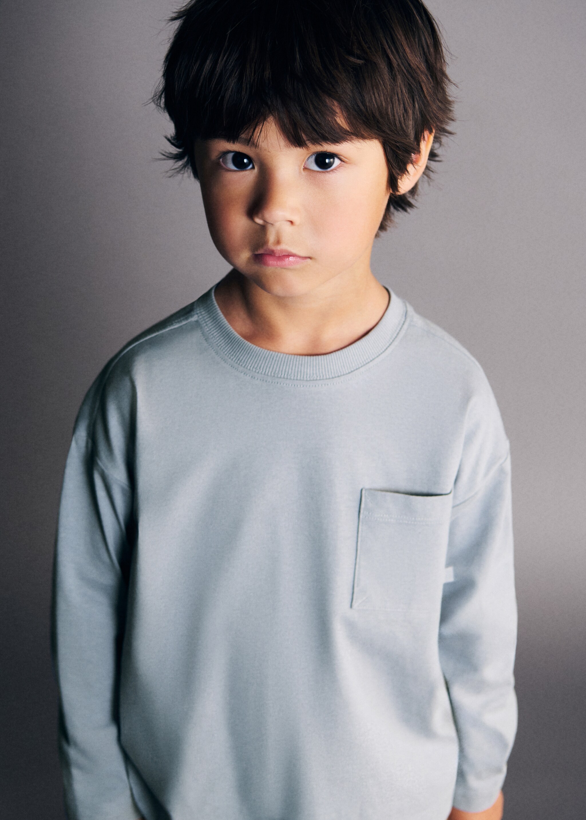 Pocket cotton T-shirt - Medium plane, Sky Blue. Ref: 27061196-00.