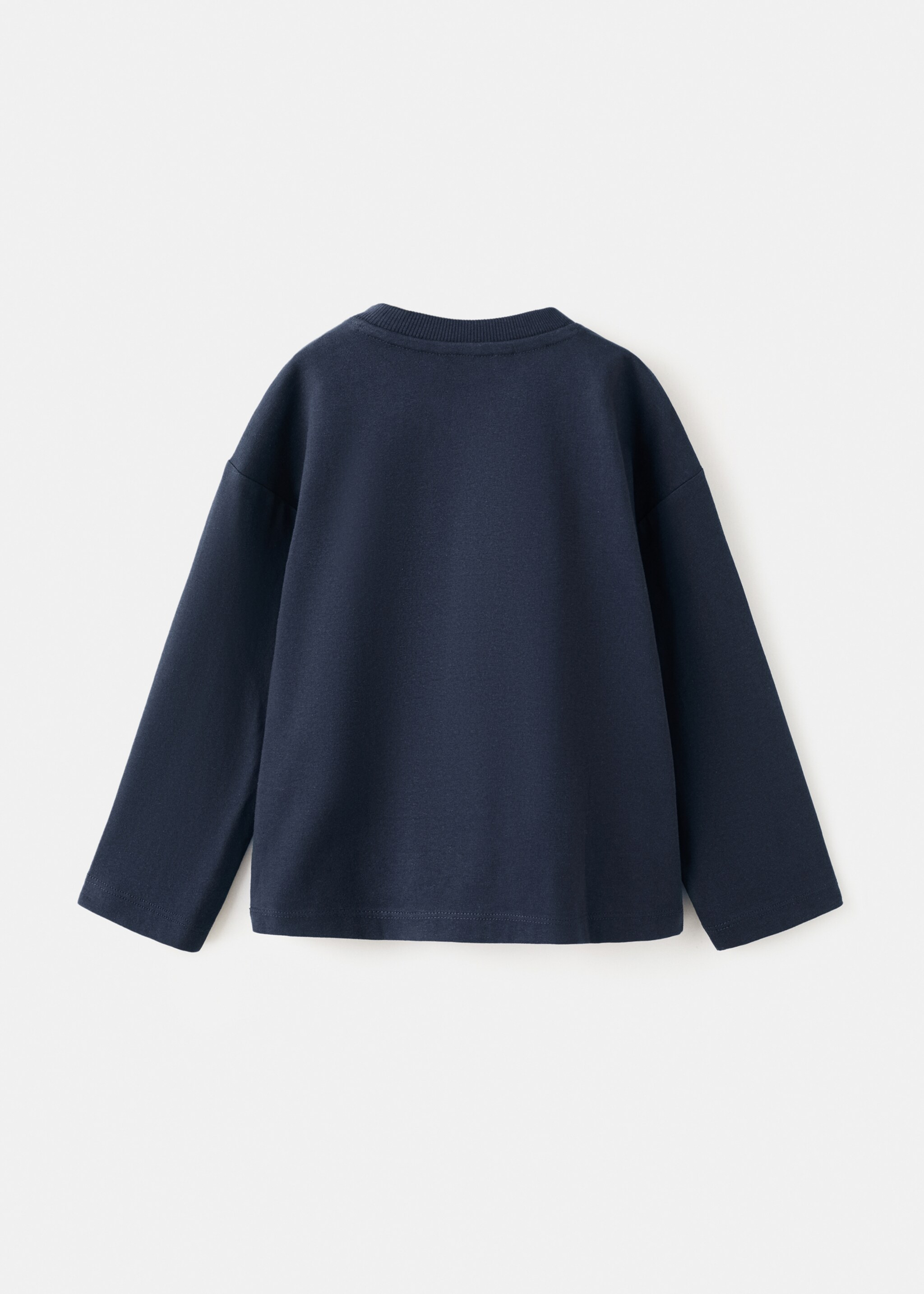 T-shirt coton poche - Verso de l’article, Bleu marine. Ref: 27061196-00.