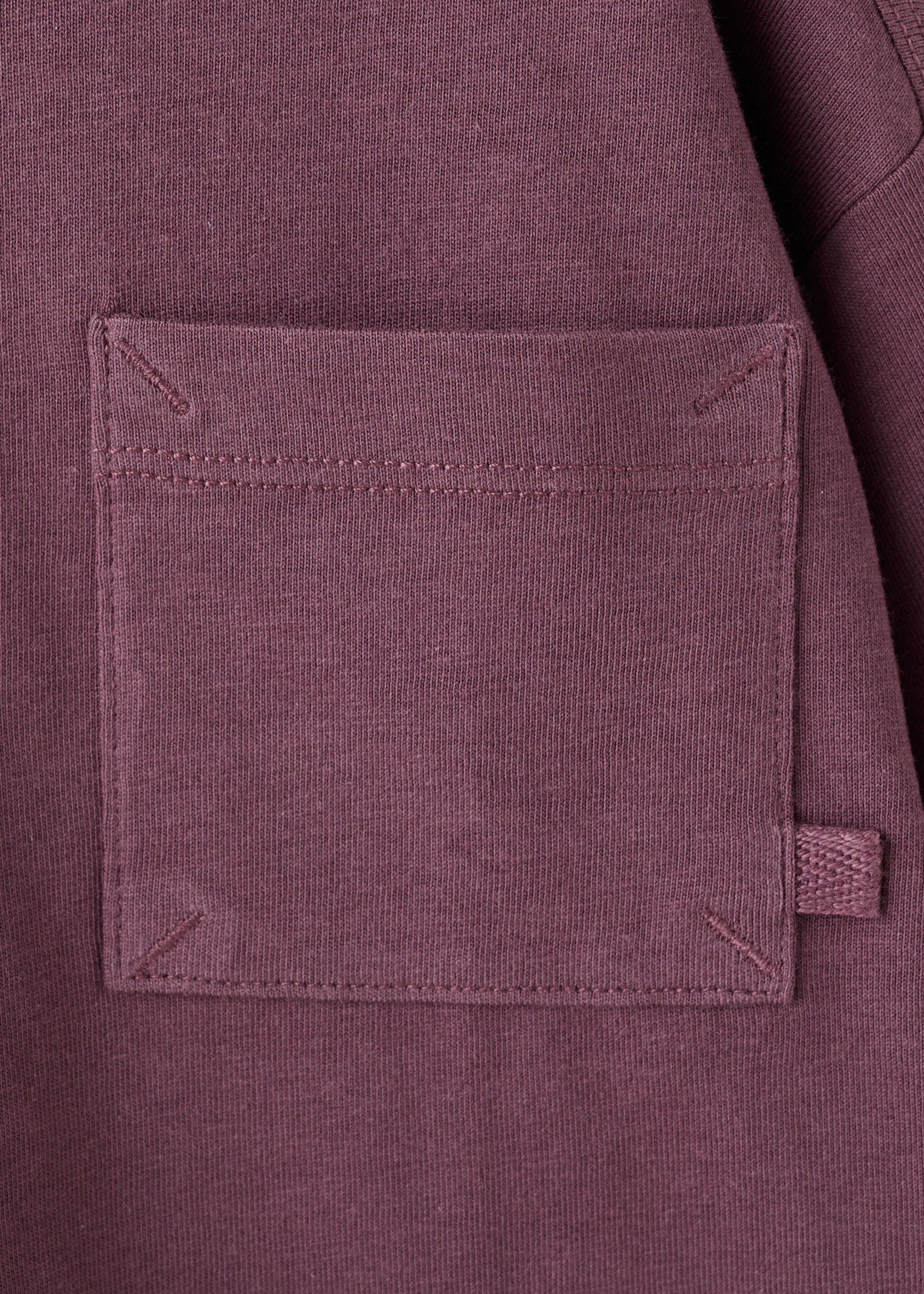 Pocket cotton T-shirt - Details of the article 8, Wine. Ref: 27061196-00.