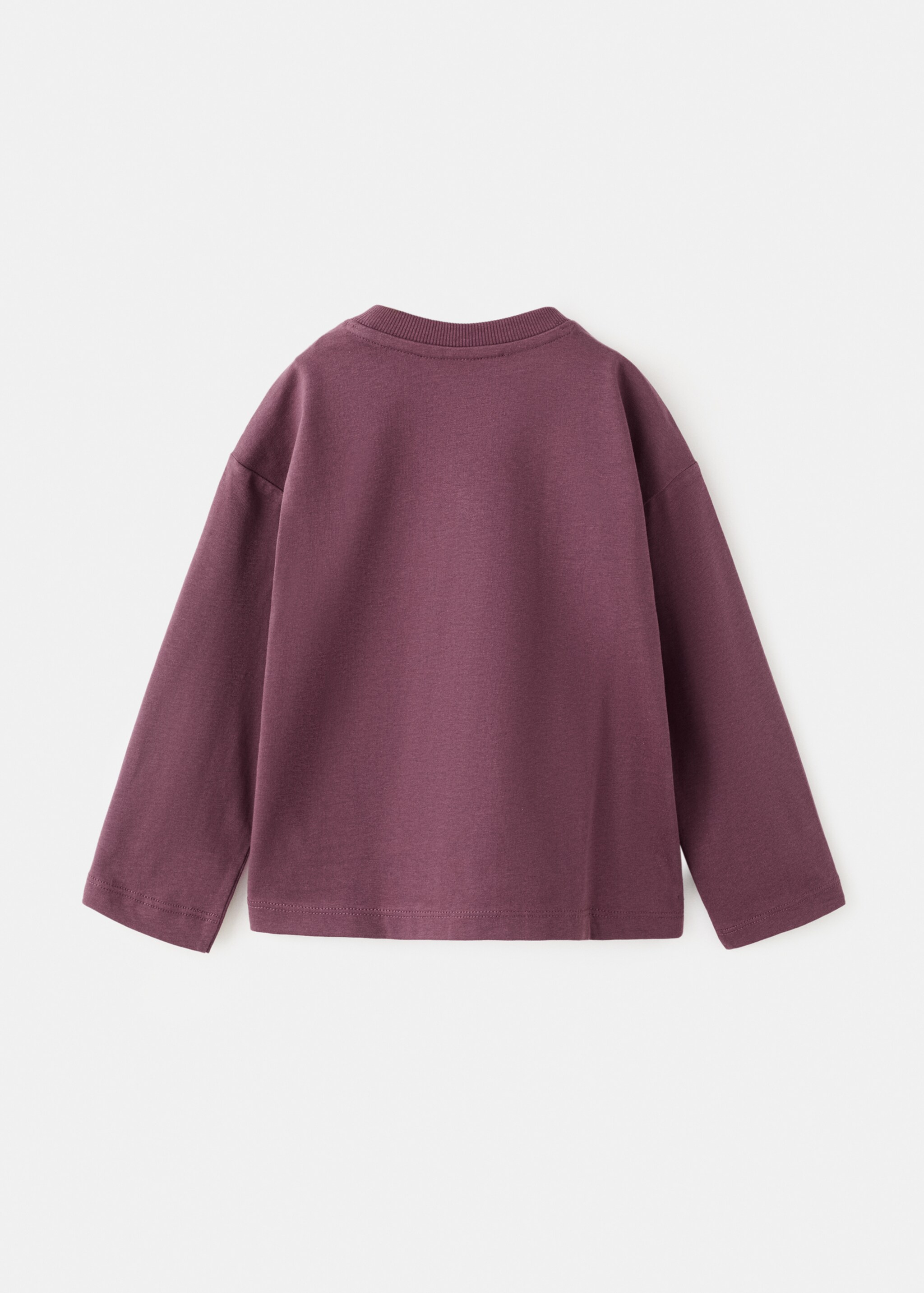 Pocket cotton T-shirt - Reverse of the article, Wine. Ref: 27061196-00.