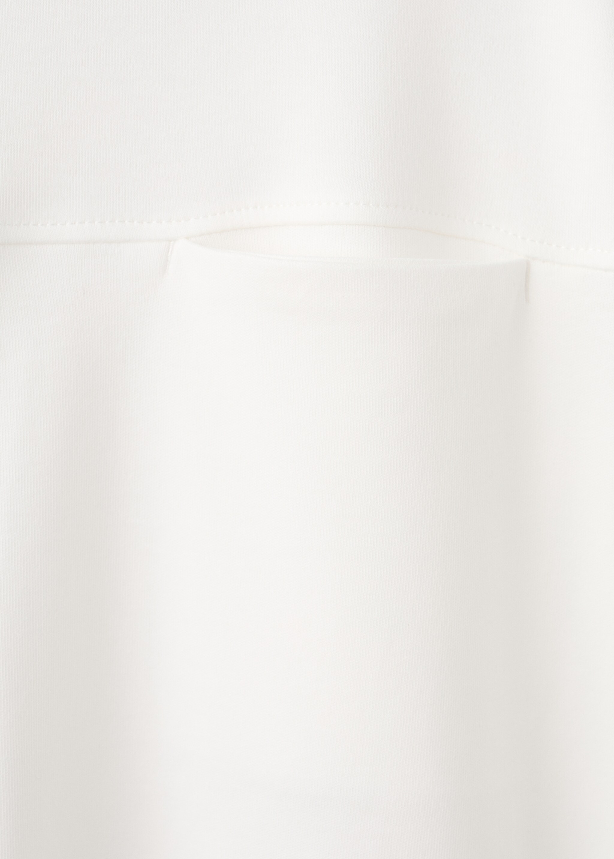 T-shirt with pocket and seam detail - Details of the article 0, Off White. Ref: 27061197-00.