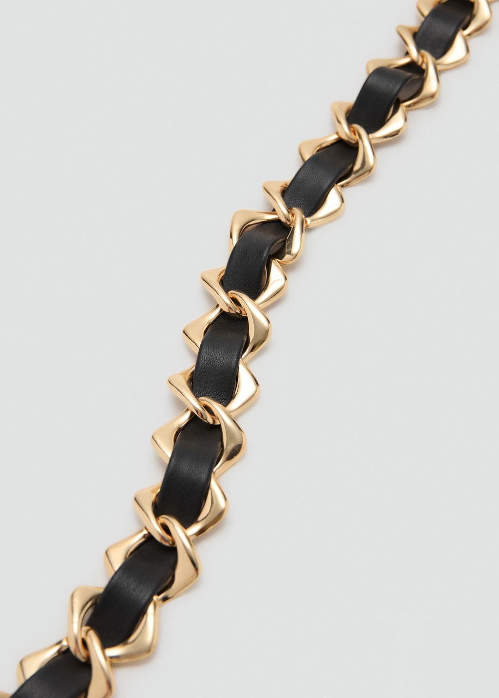 Combined chain-link belt