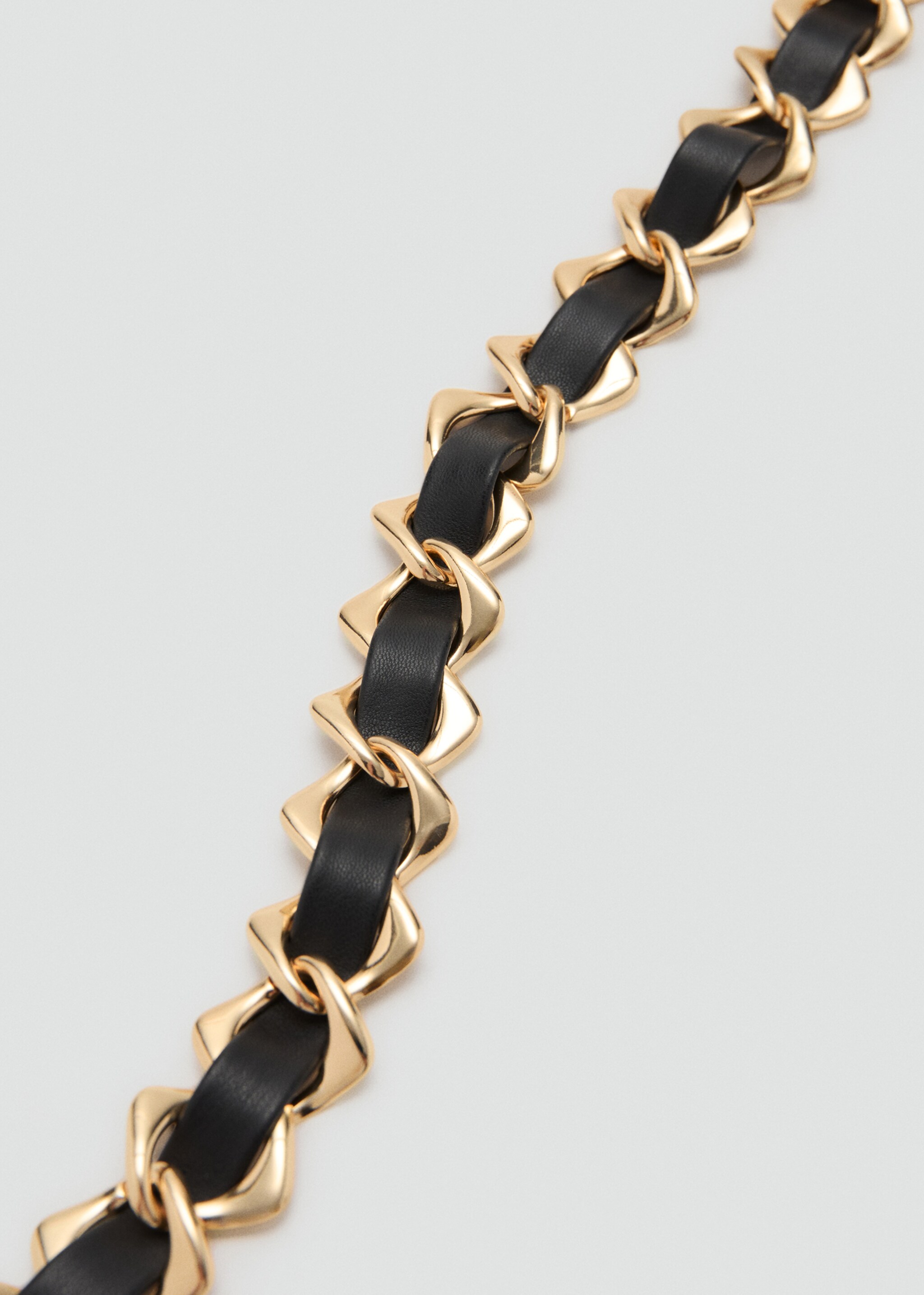 Combined chain-link belt - Medium plane, Gold. Ref: 27061200-00.