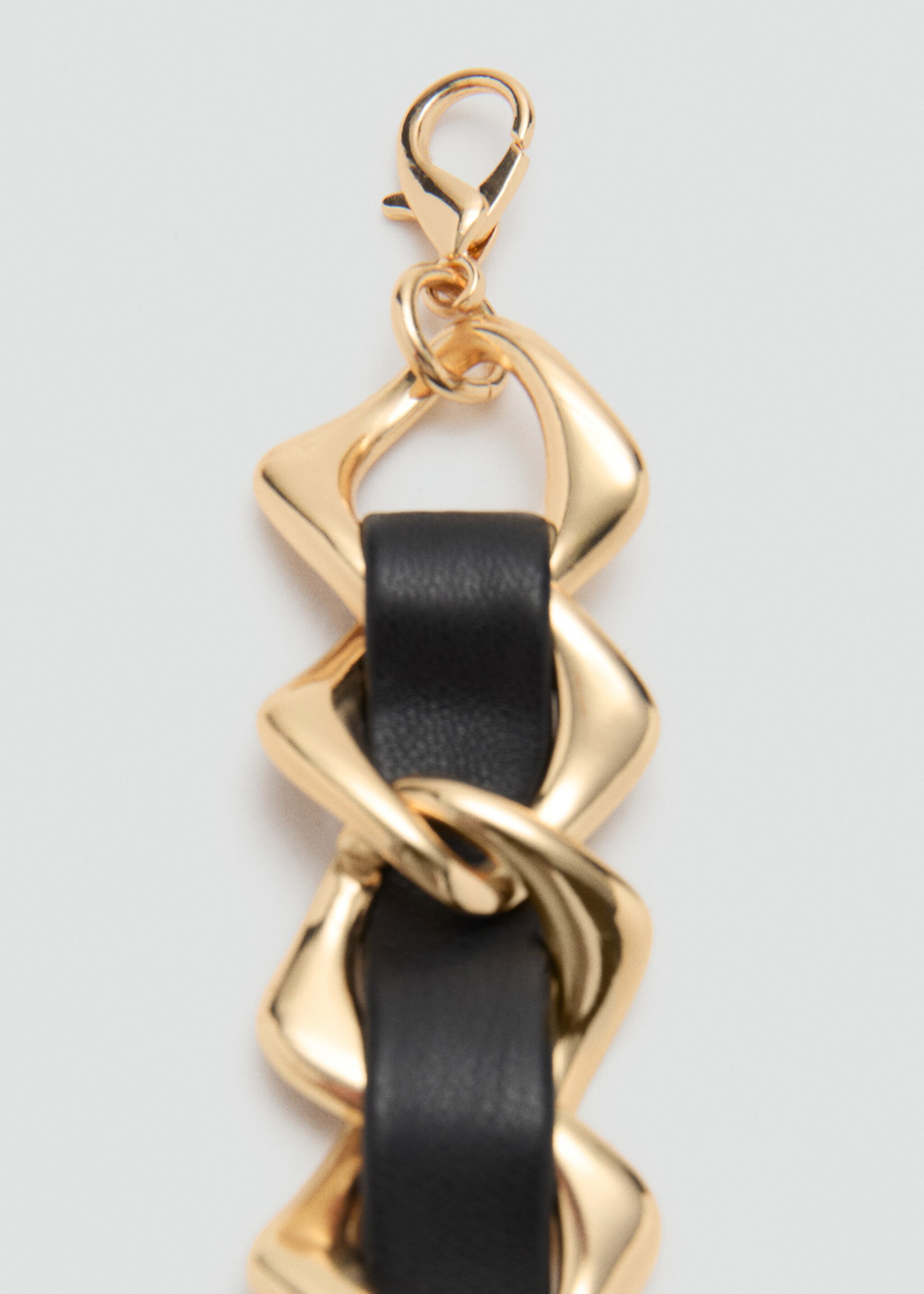 Combined chain-link belt - Details of the article 1, Gold. Ref: 27061200-00.