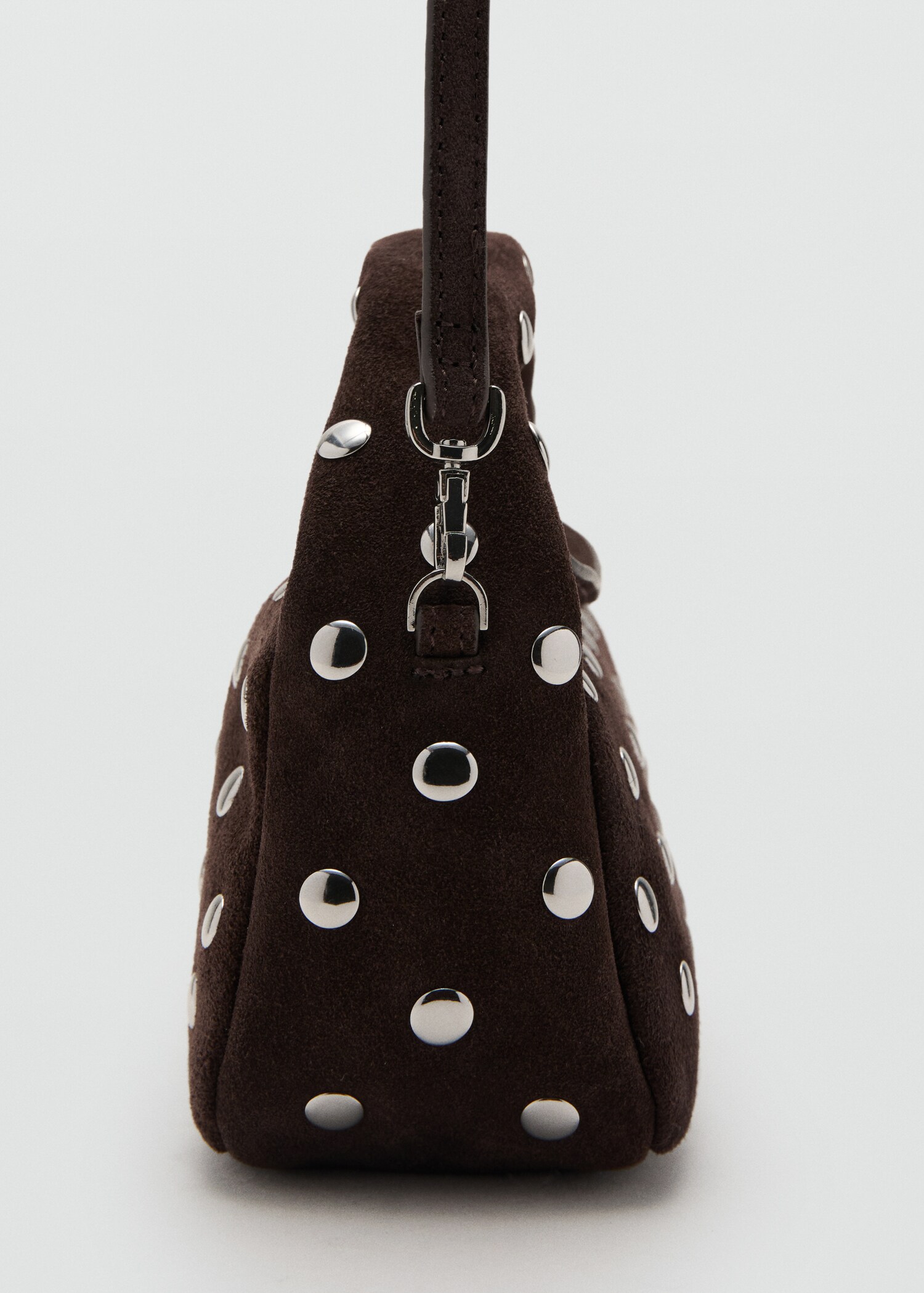 Suede leather studded handbag - Details of the article 2