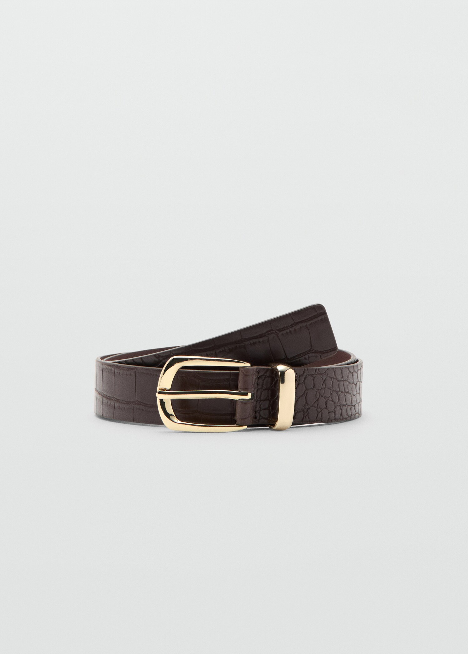 Croco faux-leather belt - Article without model