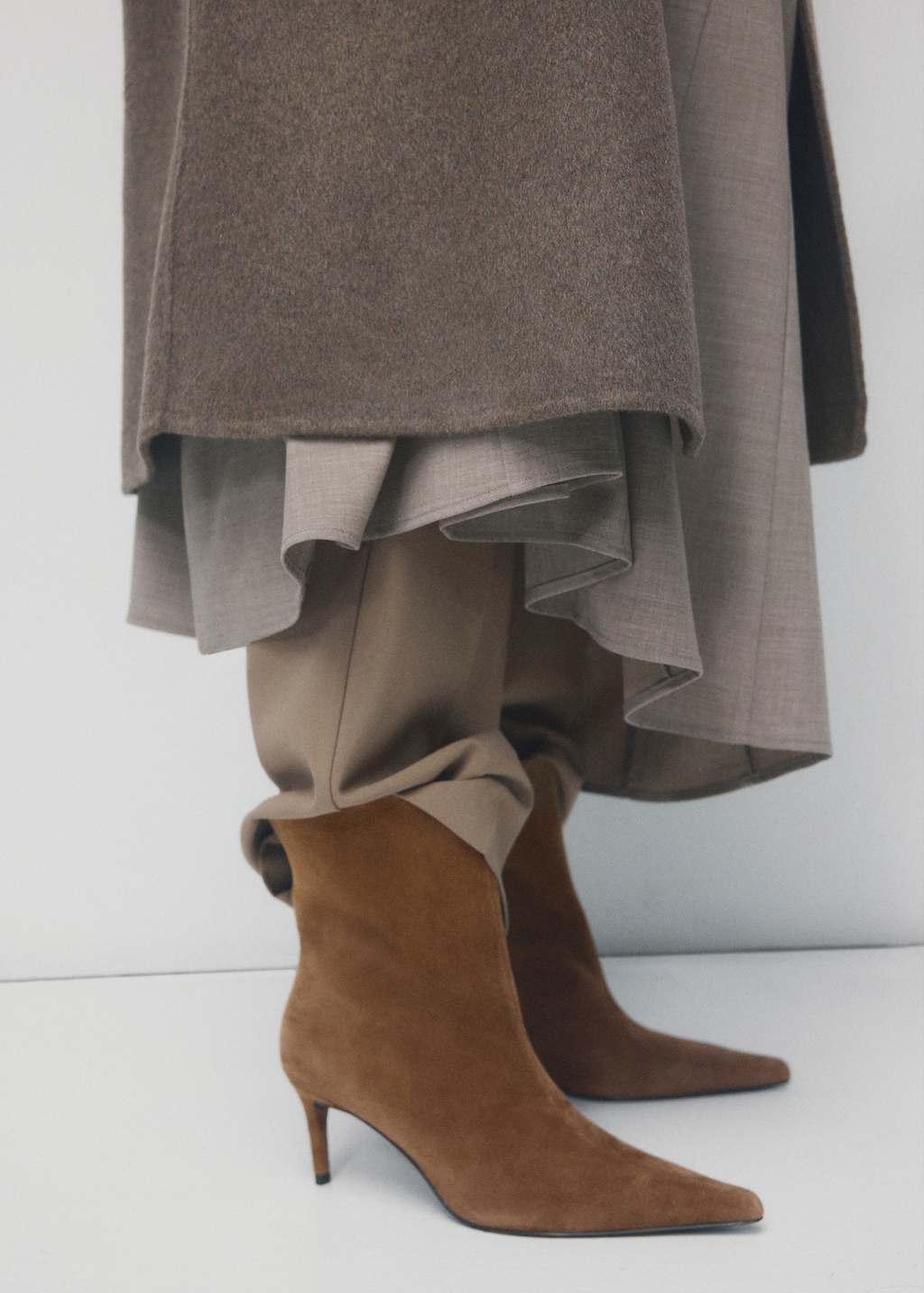 Mango Pointed toe bootie