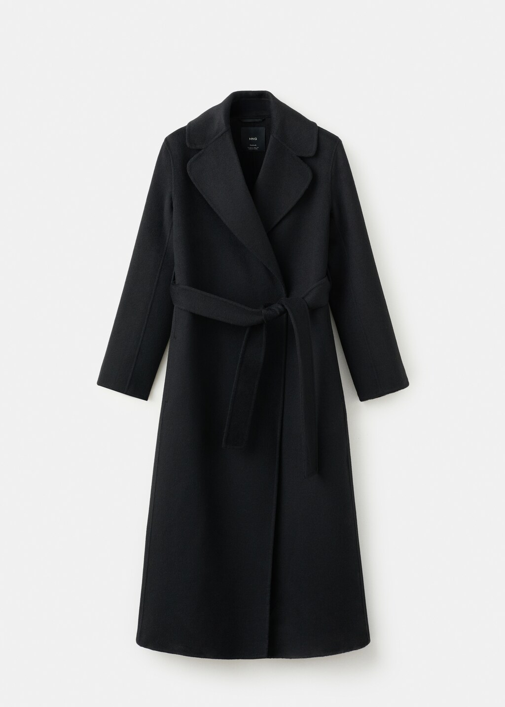 Mango Handmade wool coat with belt