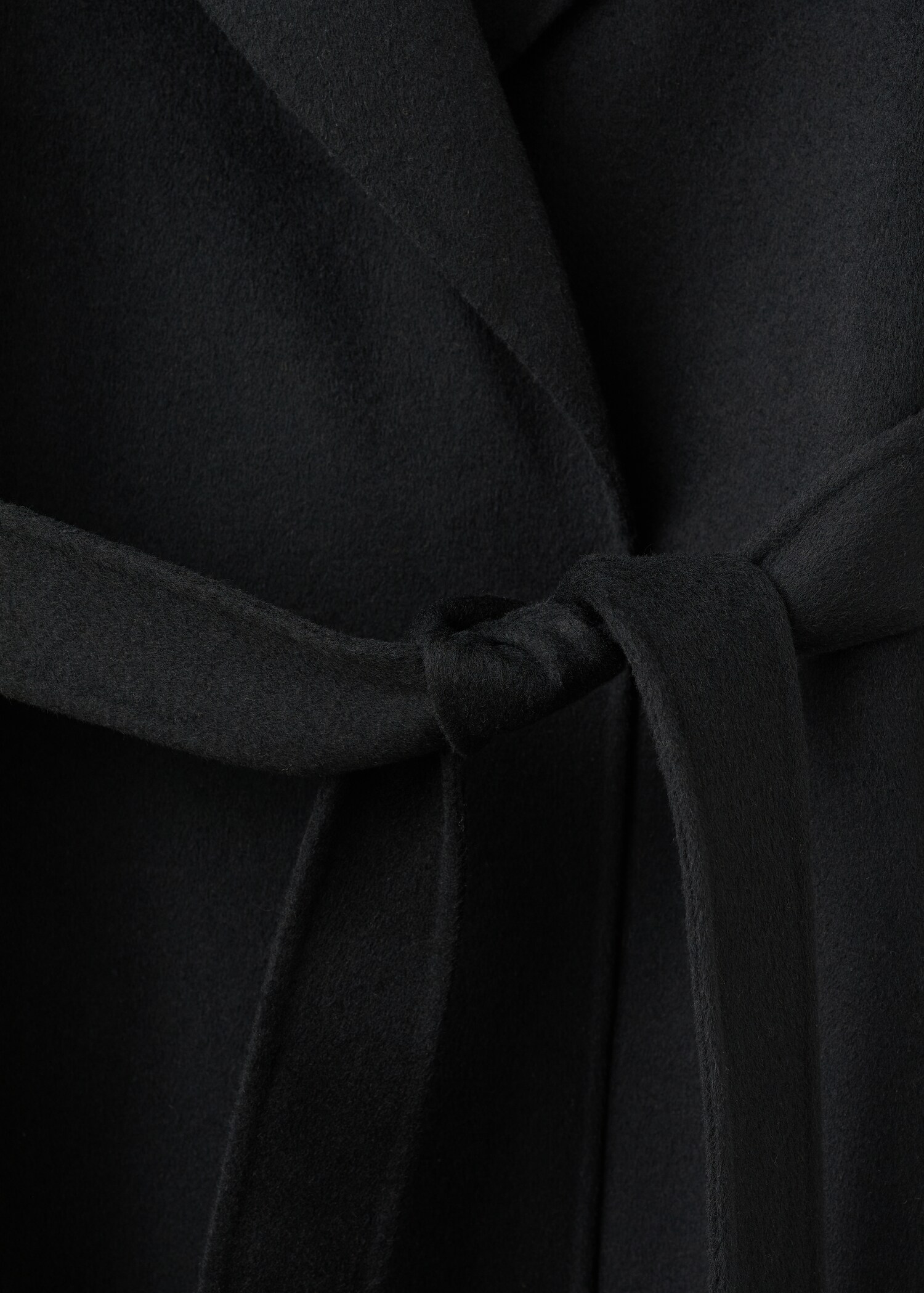 Manteau en laine handmade avec ceinture - Détail de l'article 0