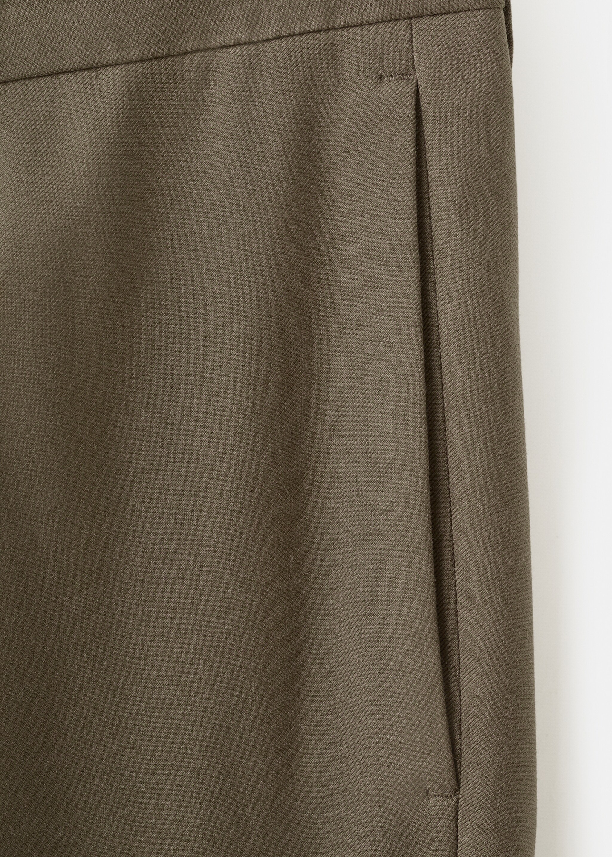 Stretch fabric super slim-fit suit trousers - Details of the article 0, Brown. Ref: 27061219-00.