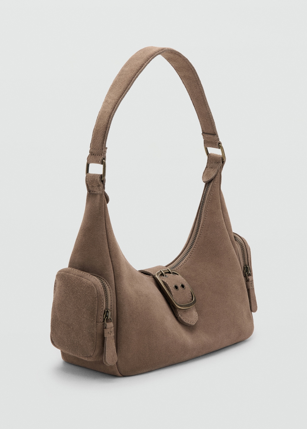 Buckle leather bag