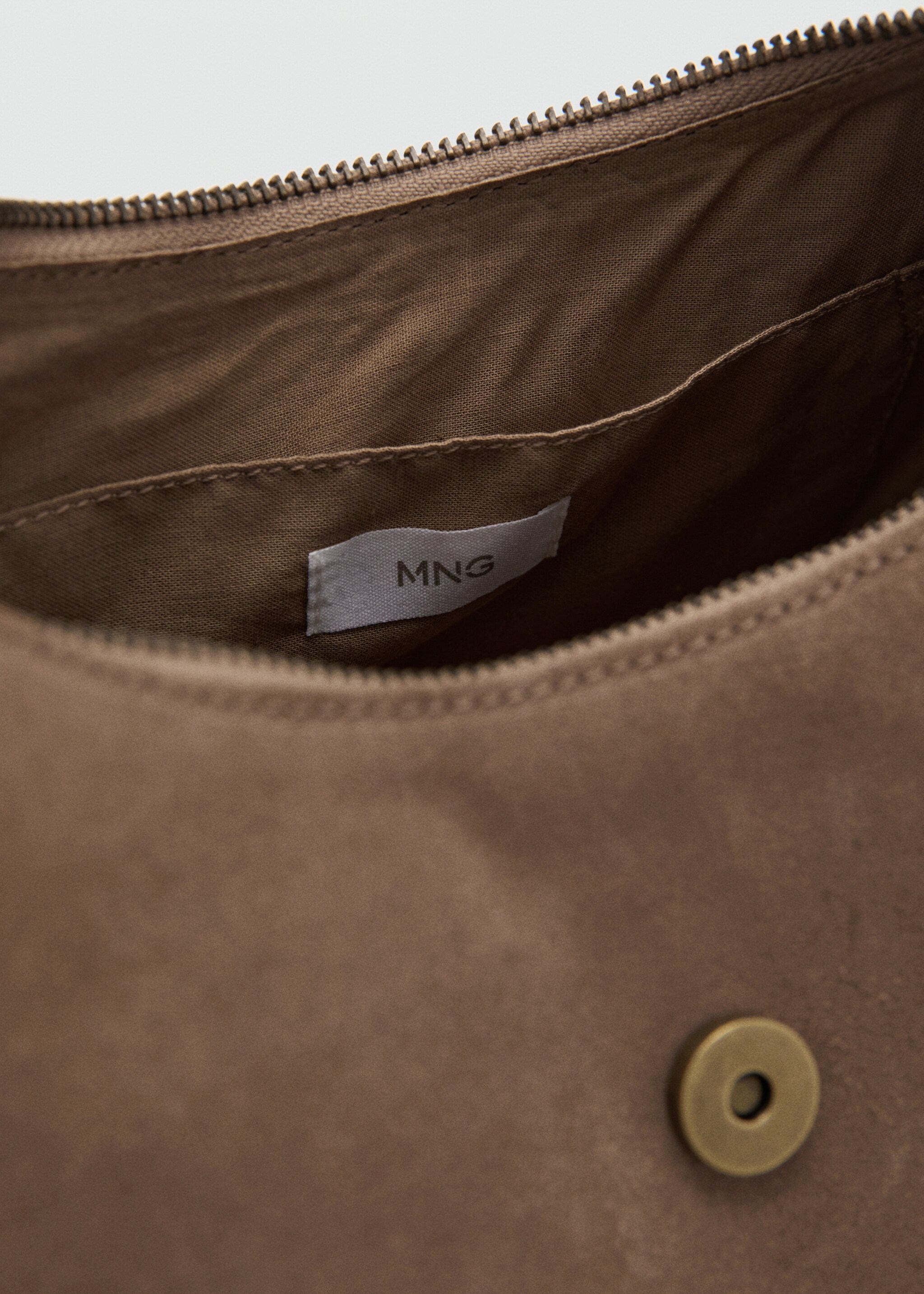 Leren tas met gesp - Detail van het artikel 2, Middenbruin. Ref: 27061220-00.