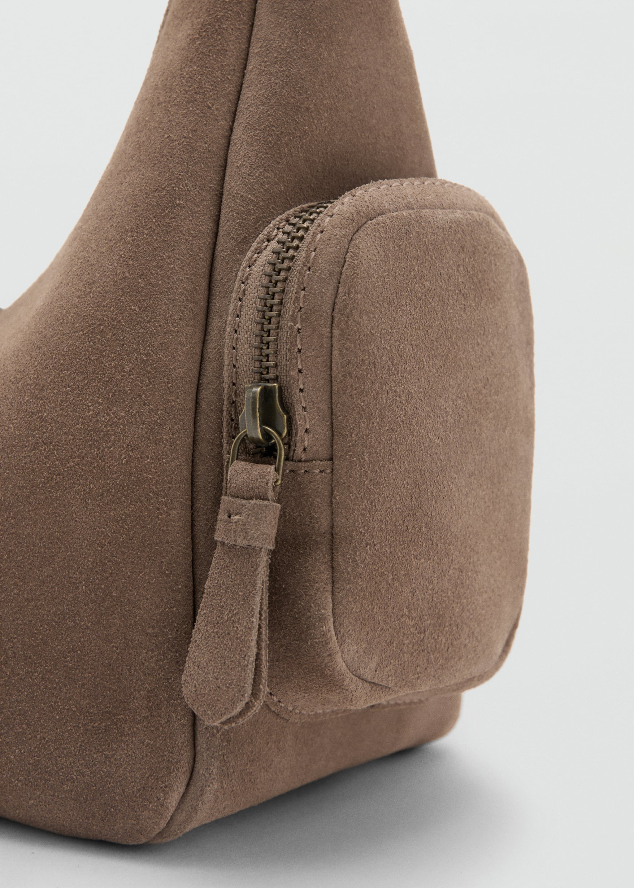 Leren tas met gesp - Detail van het artikel 3, Middenbruin. Ref: 27061220-00.