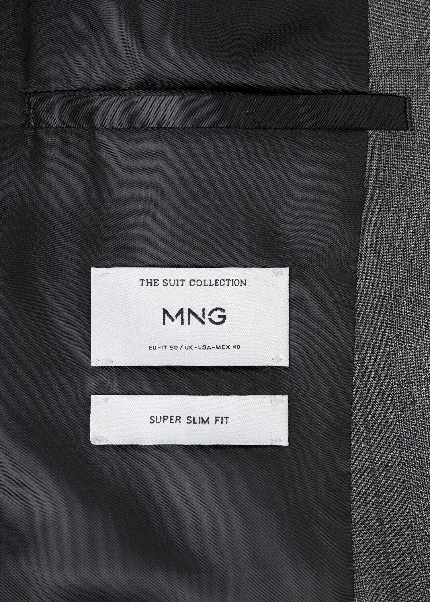 Super slim-fit suit jacket in stretch fabric - Details of the article 0