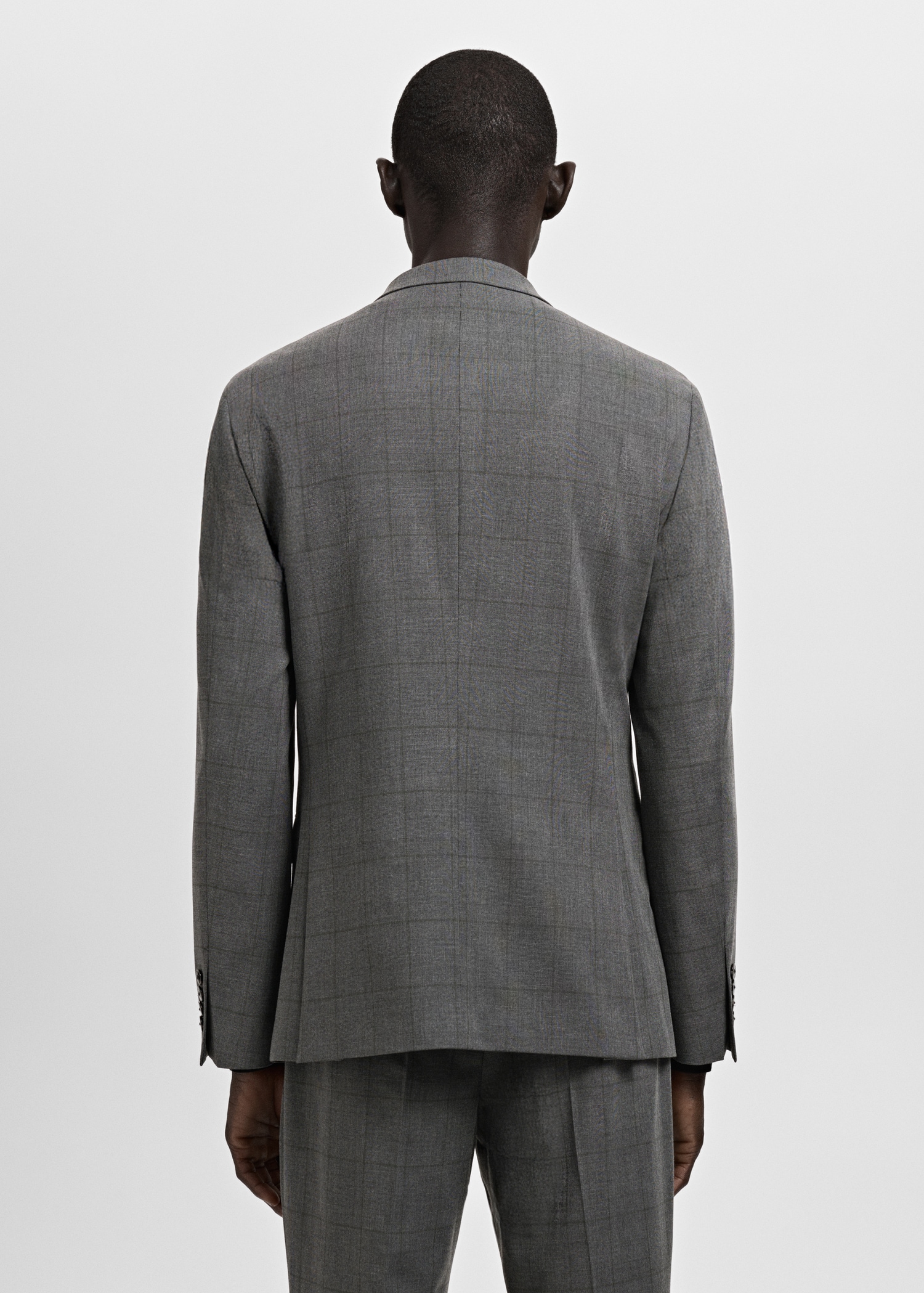 Super slim-fit suit jacket in stretch fabric - Reverse of the article