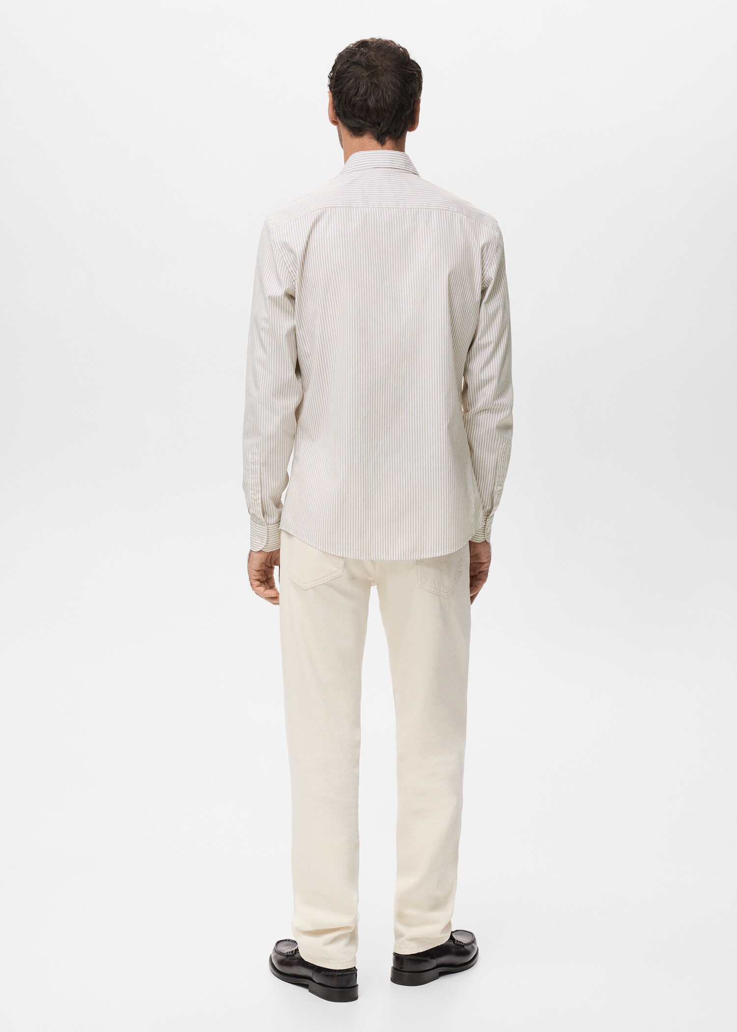 Chemise coton rayures regular-fit - Verso de l’article