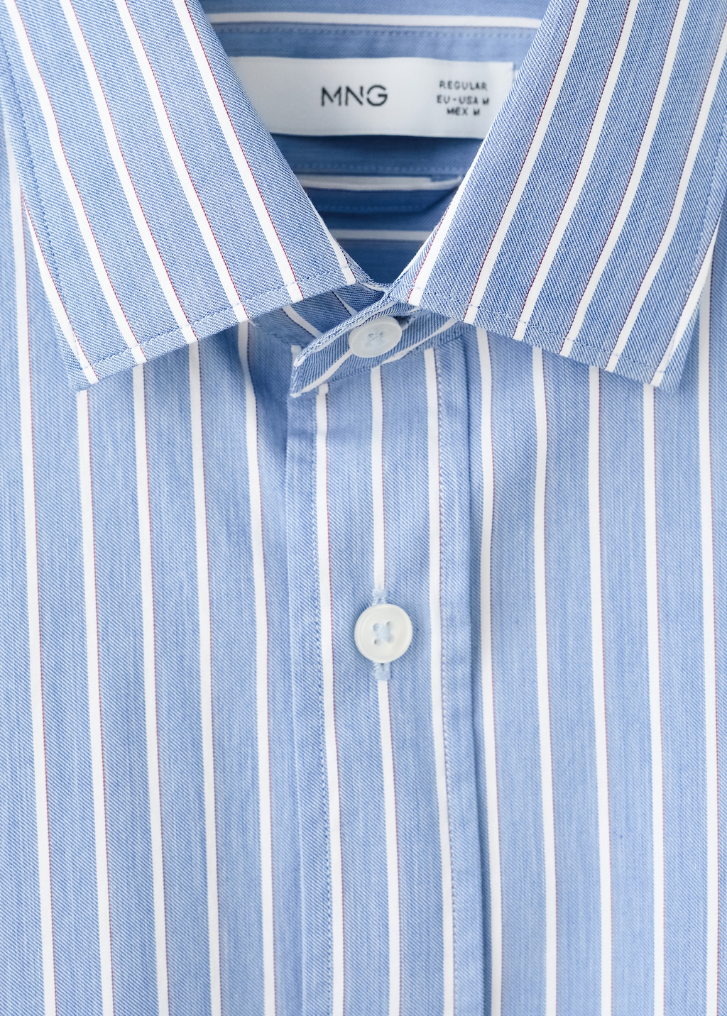 Regular fit striped cotton shirt