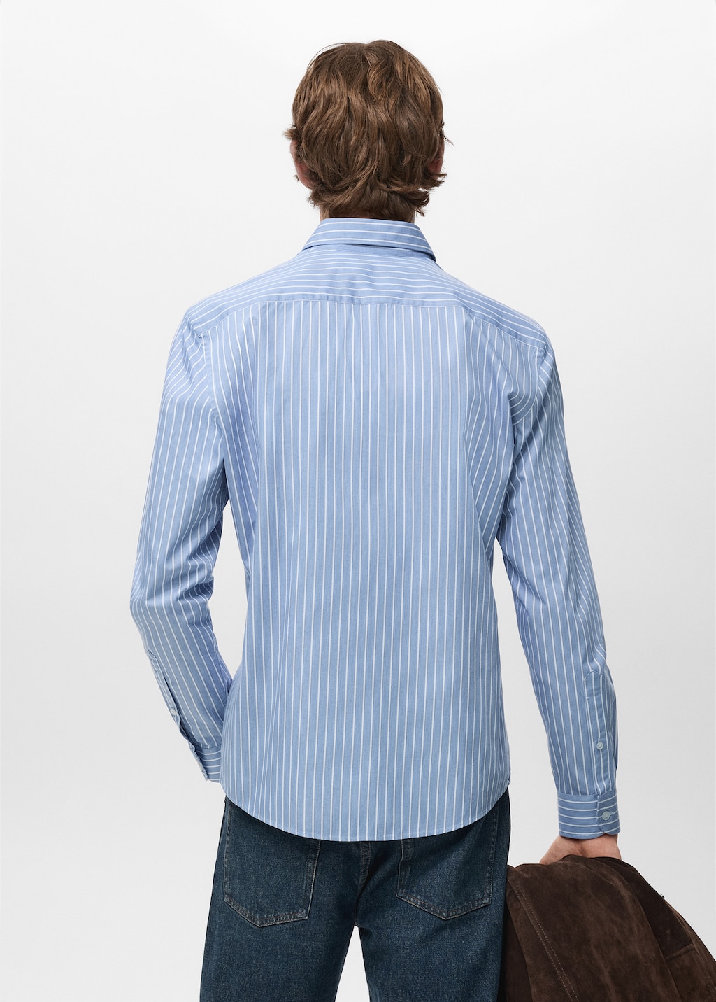 Regular fit striped cotton shirt
