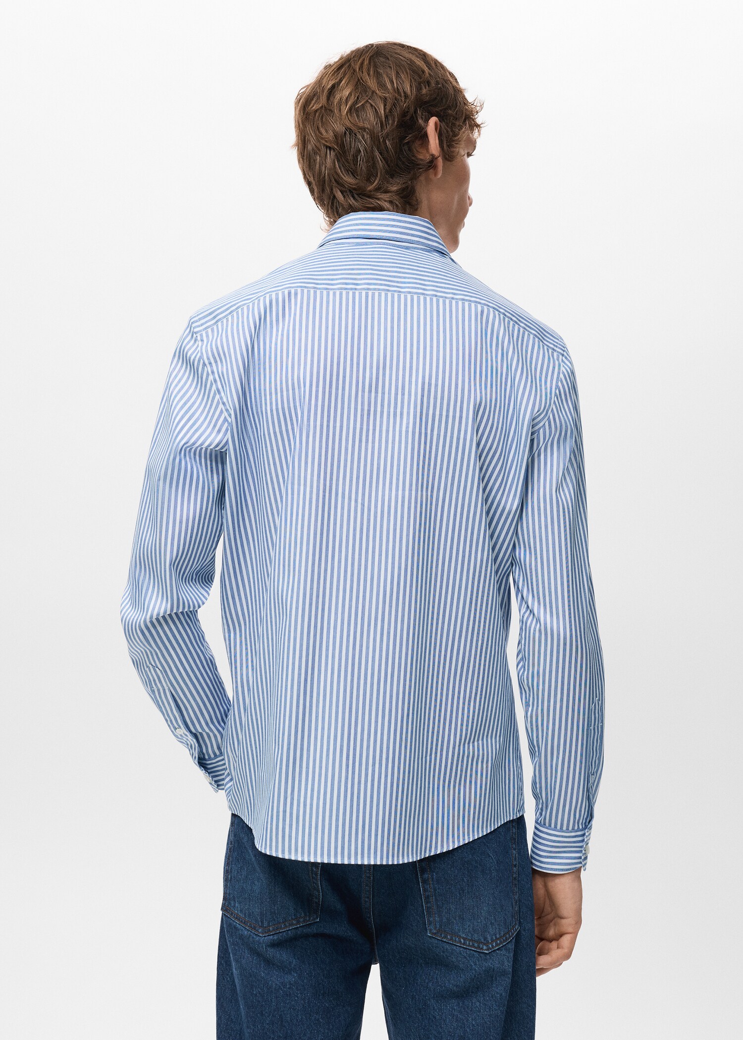 Chemise coton rayures regular-fit - Verso de l’article