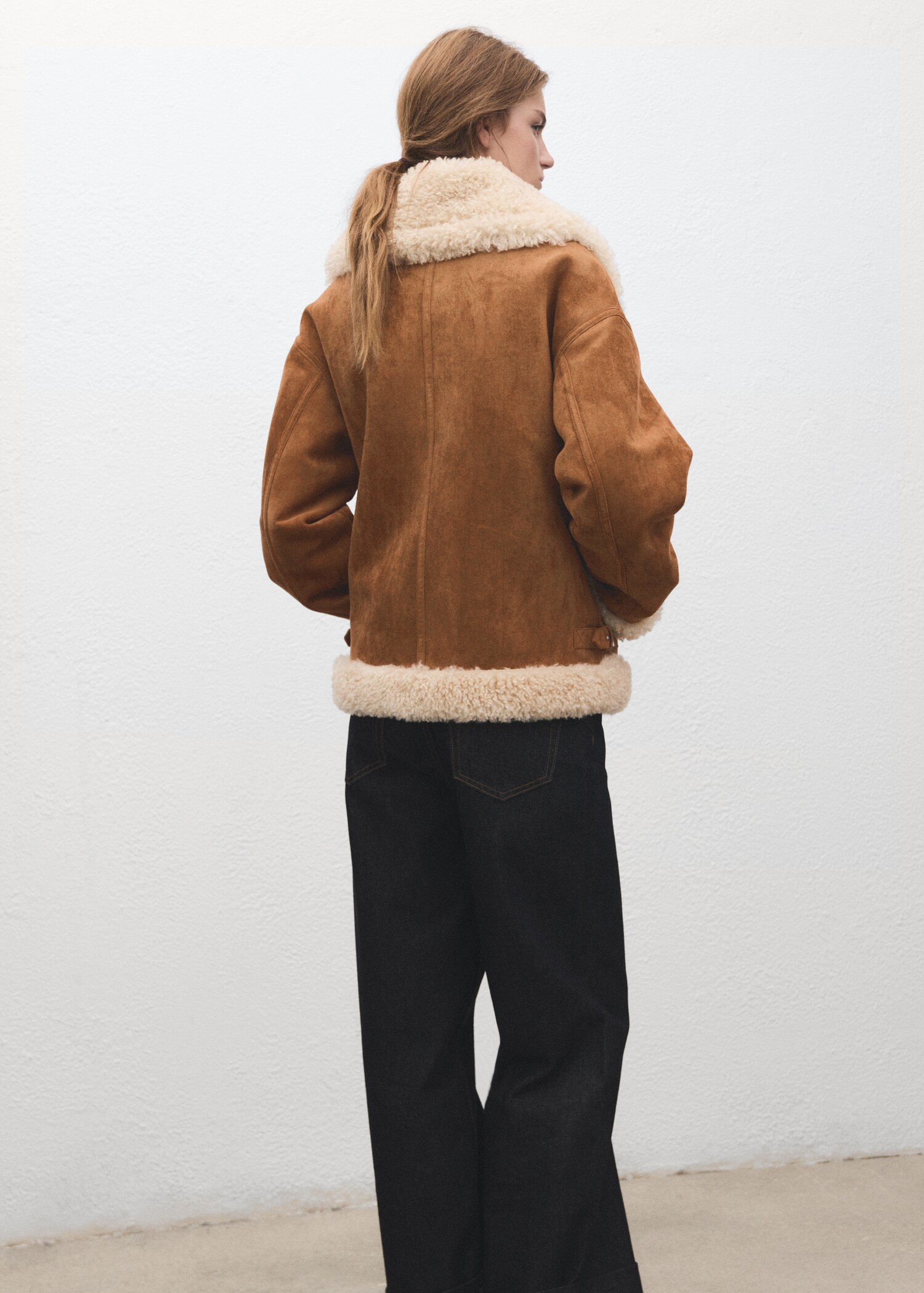 Veste double face en sherpa - Verso de l’article