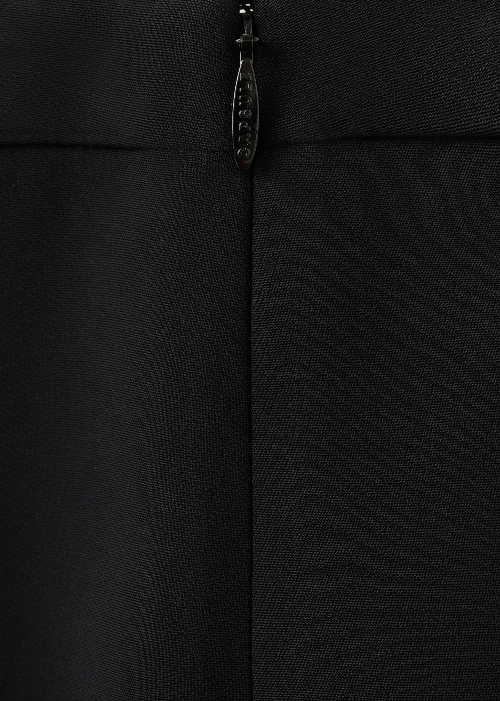 High-waist flared pants - Details of the article 8, Black. Ref: 27061233-00.