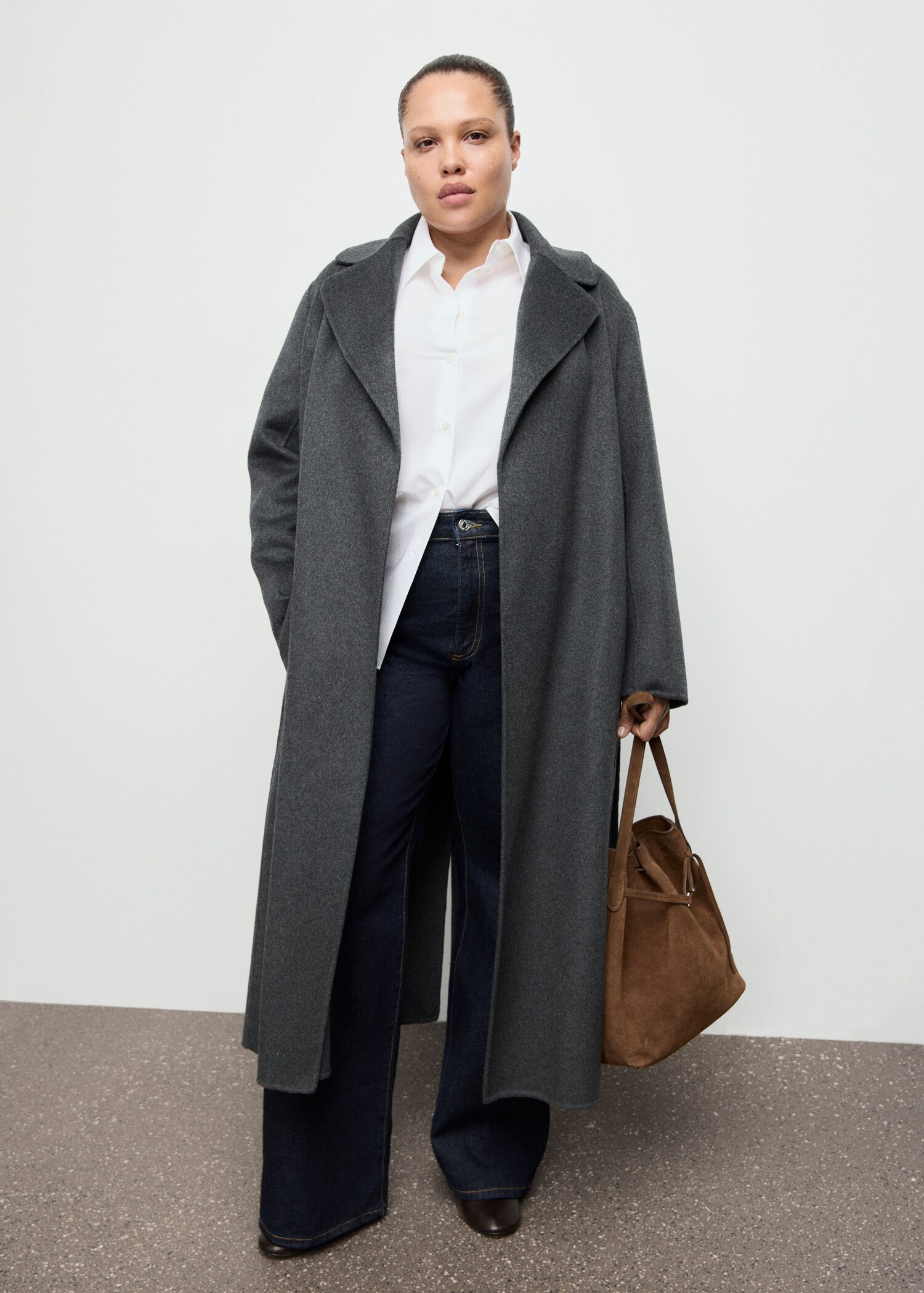 Manteau en laine handmade avec ceinture - Détail de l'article 3