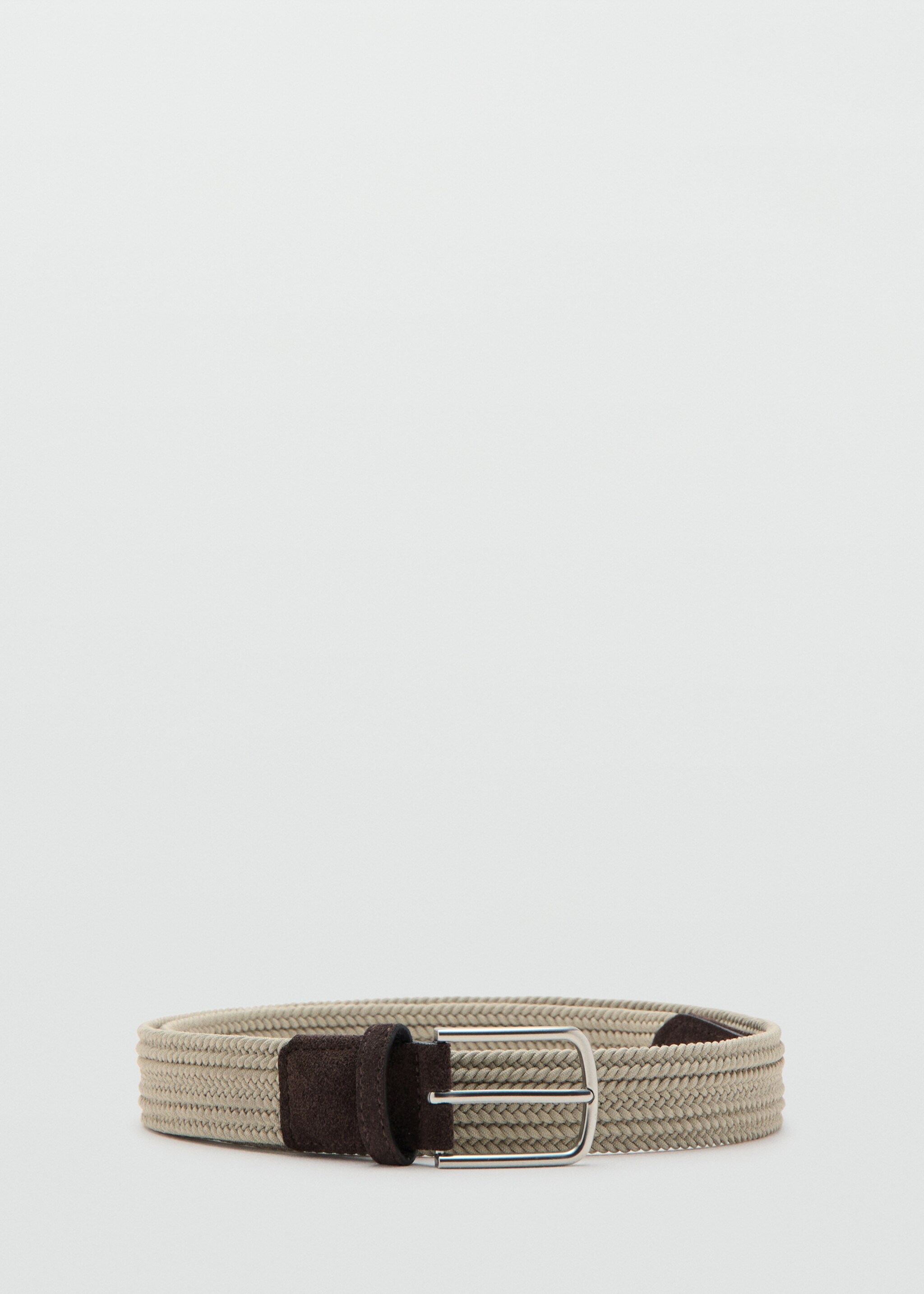 Braided elastic belt - Article without model, Beige. Ref: 27061244-00.