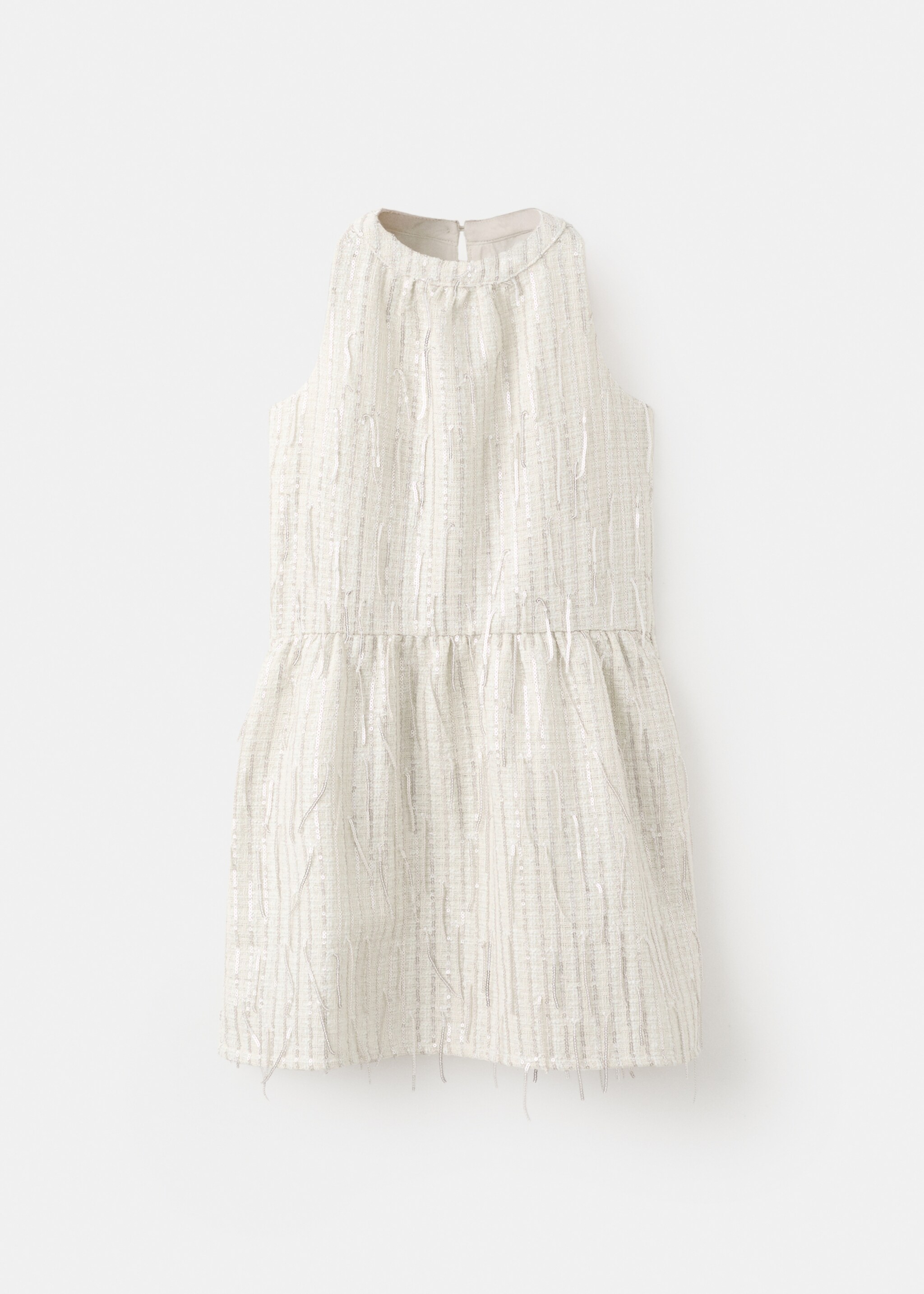 Sequined dress - Article without model, Beige. Ref: 27061246-00.