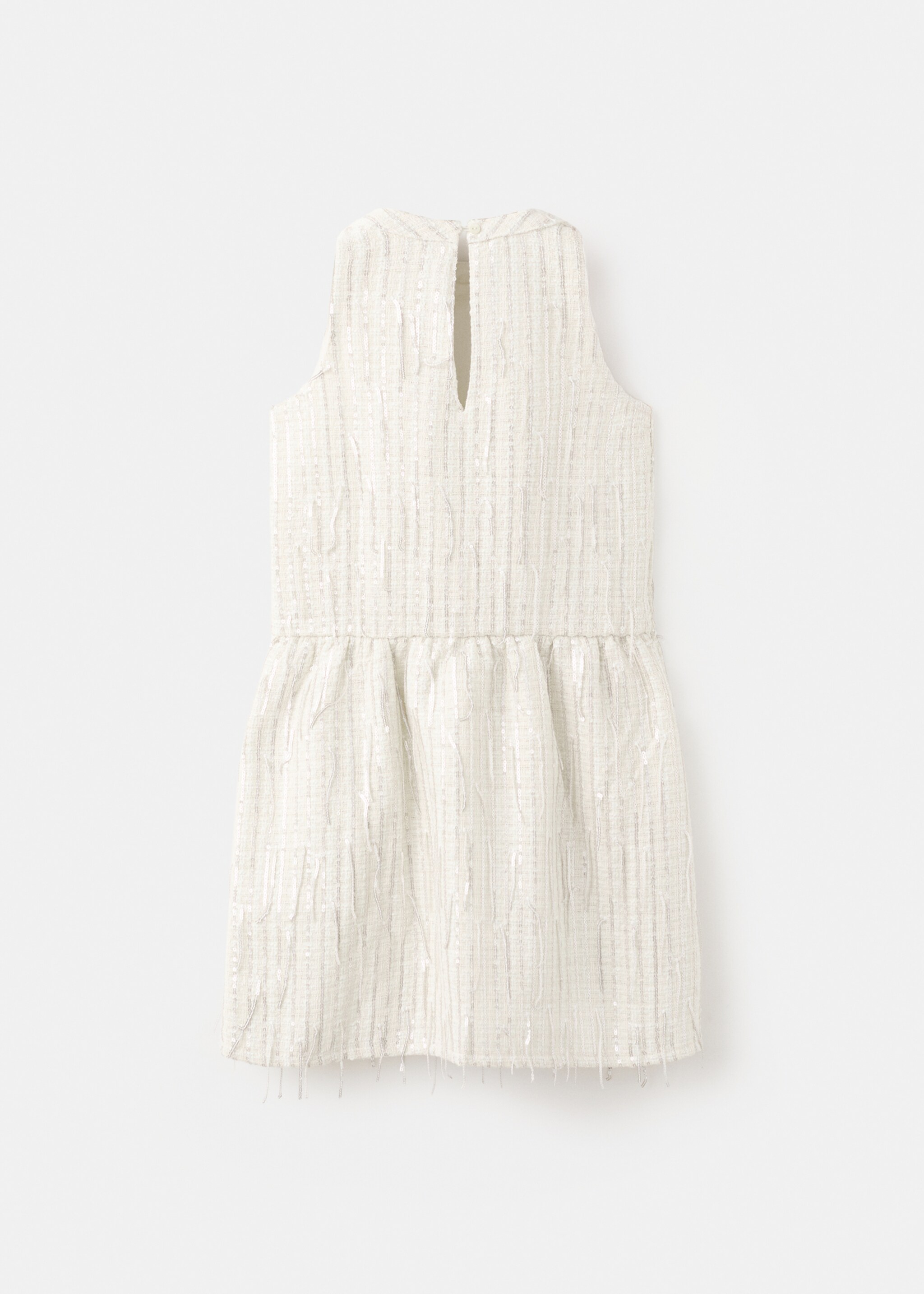 Sequined dress - Reverse of the article, Beige. Ref: 27061246-00.