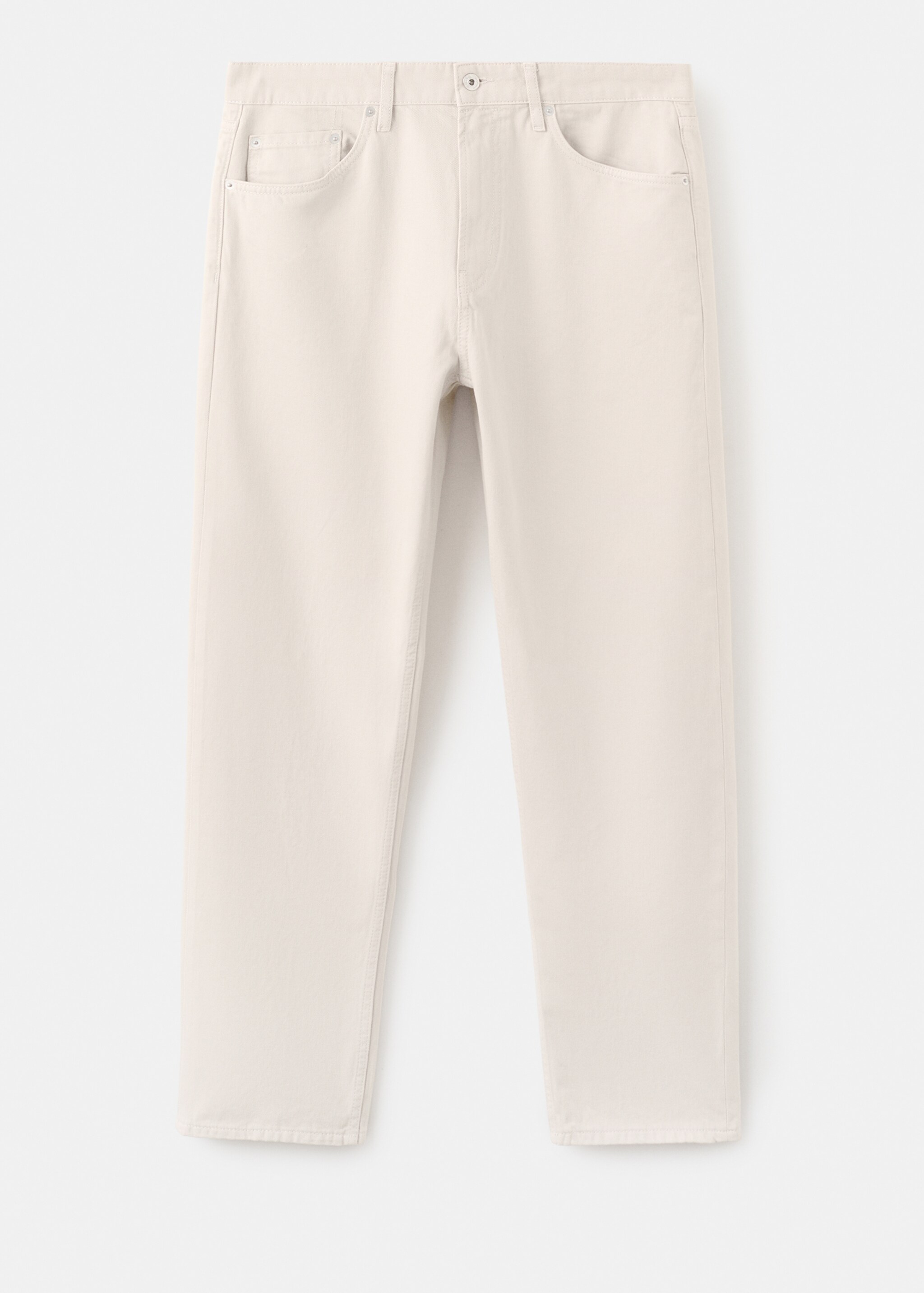 Moby straight-fit jeans - Article without model, Ecru. Ref: 27061247-00.