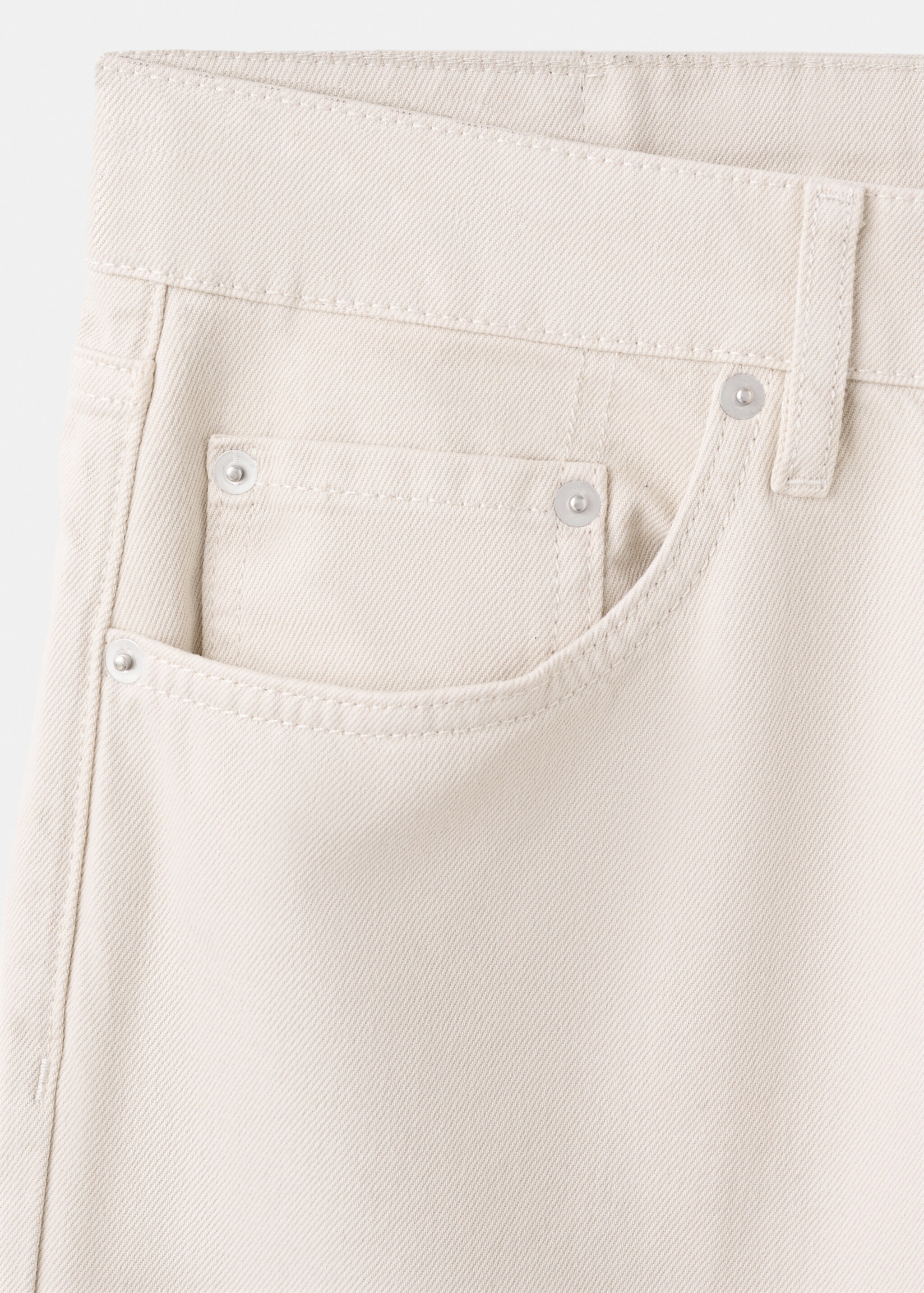 Moby straight-fit jeans - Details of the article 0, Ecru. Ref: 27061247-00.