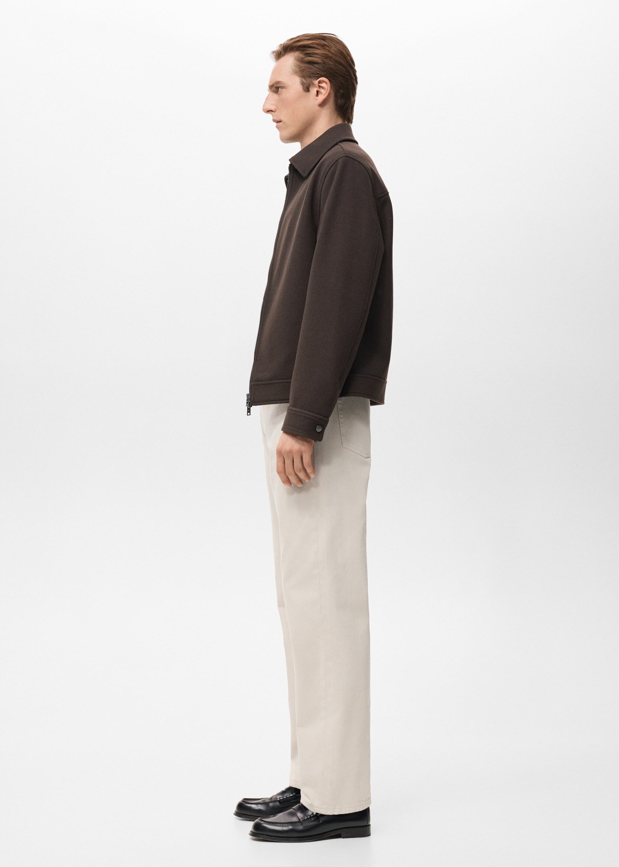 Moby straight-fit jeans - Details of the article 2, Ecru. Ref: 27061247-00.