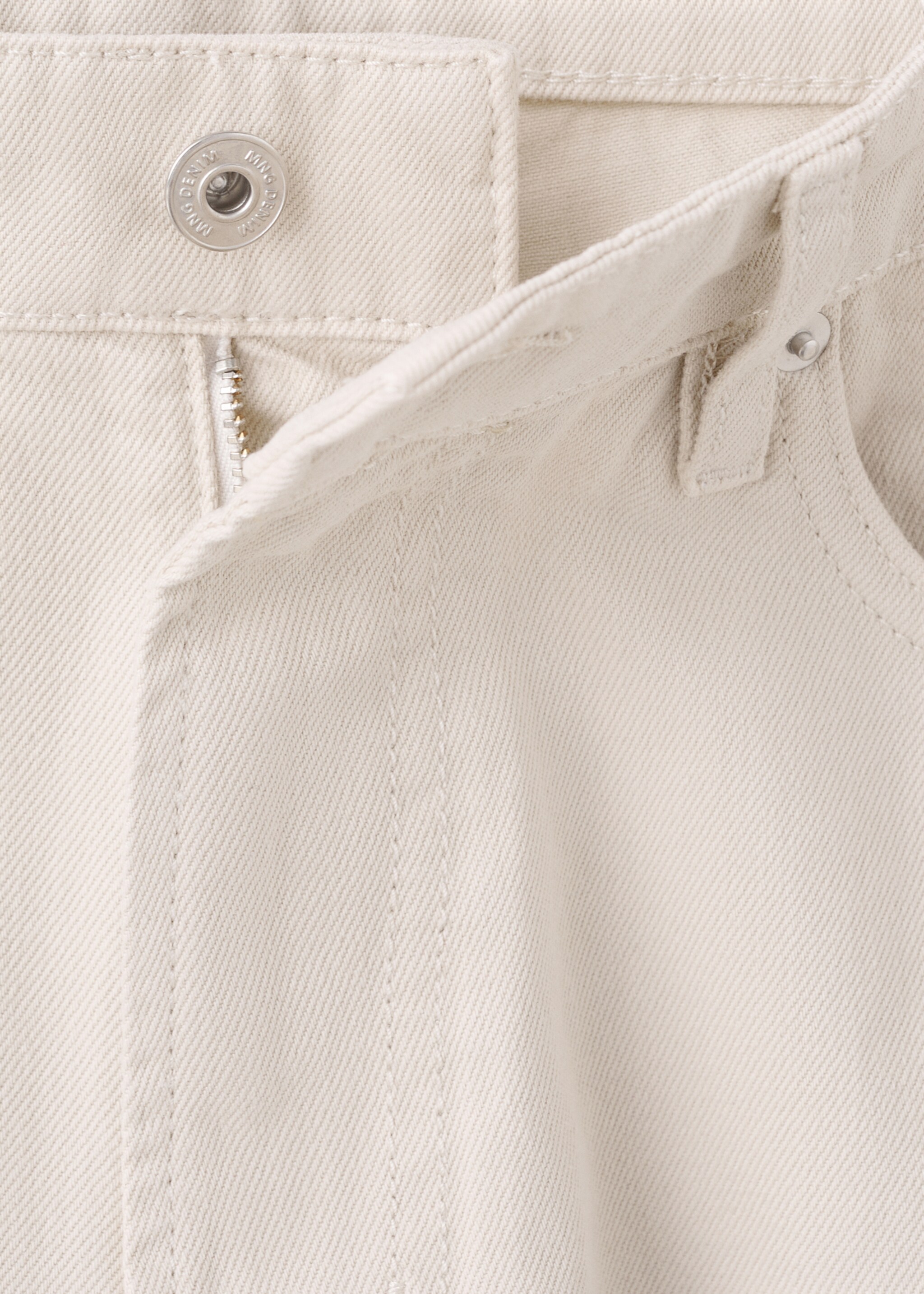 Moby straight-fit jeans - Details of the article 8, Ecru. Ref: 27061247-00.