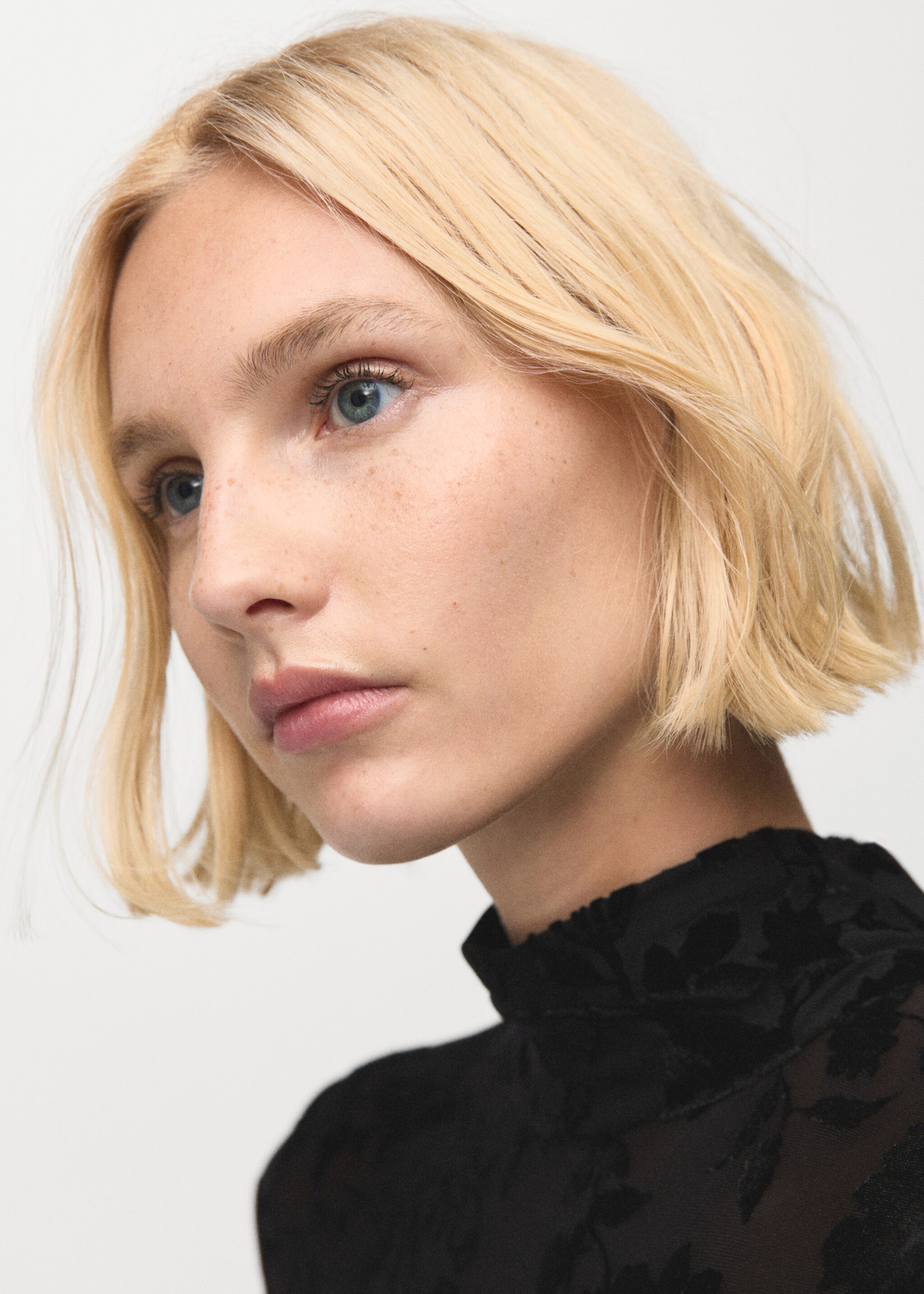 Jacquard jumpsuit - Details of the article 2, Black. Ref: 27061248-00.