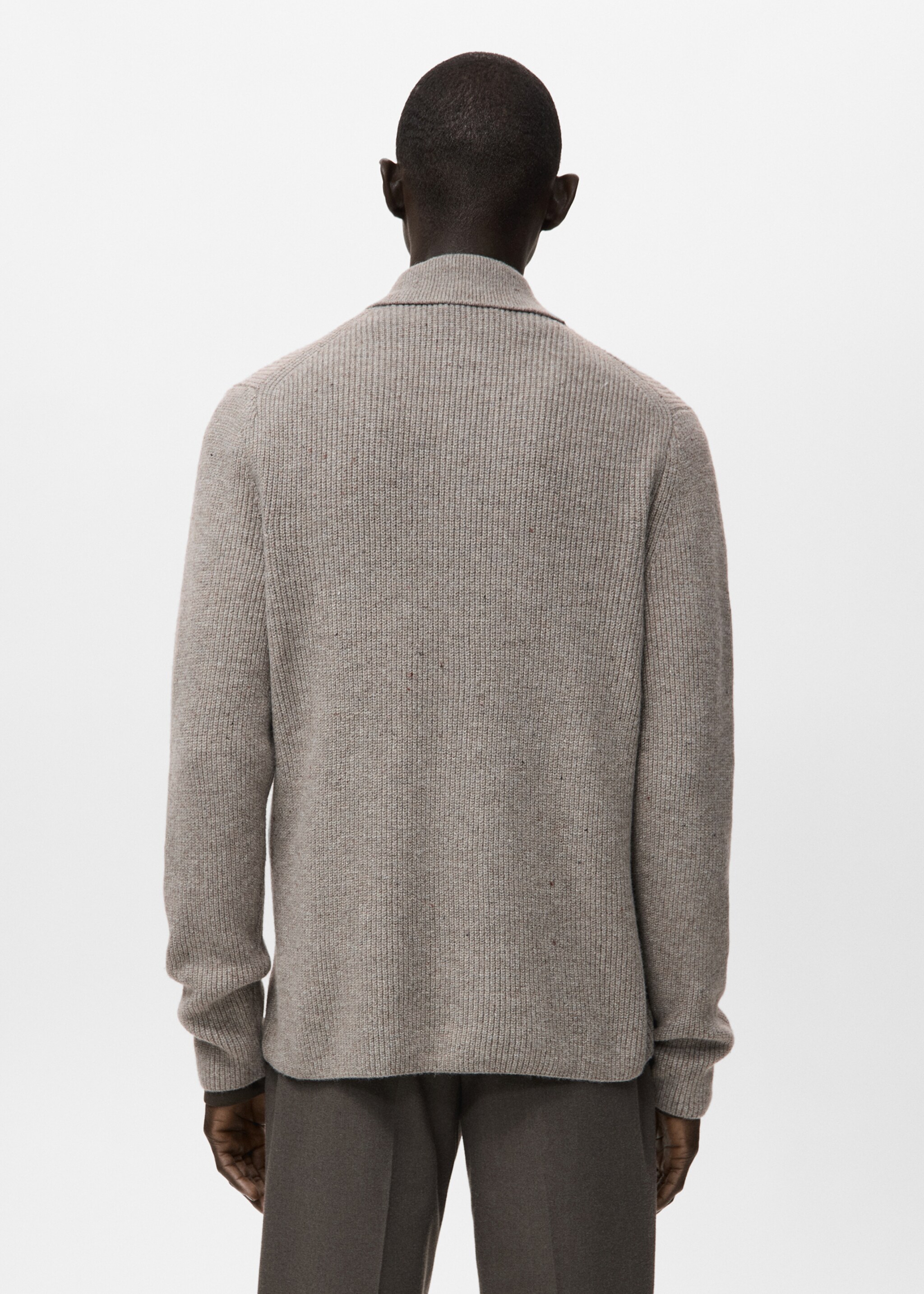 Cardigan dina - Reverso del artículo, Marrón medio. Ref: 27061251-00.