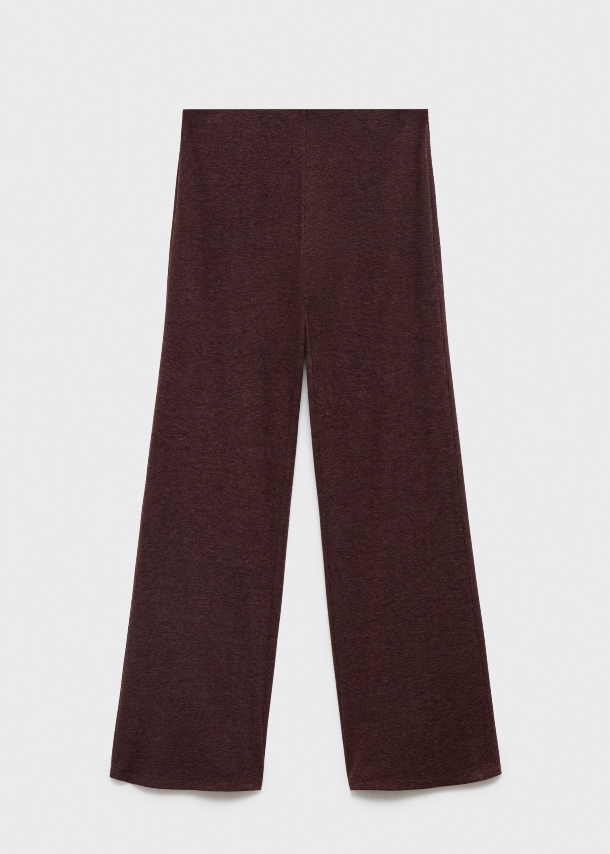 Knitted trousers with elastic waistband - Article without model, Burgundy. Ref: 27061252-00.