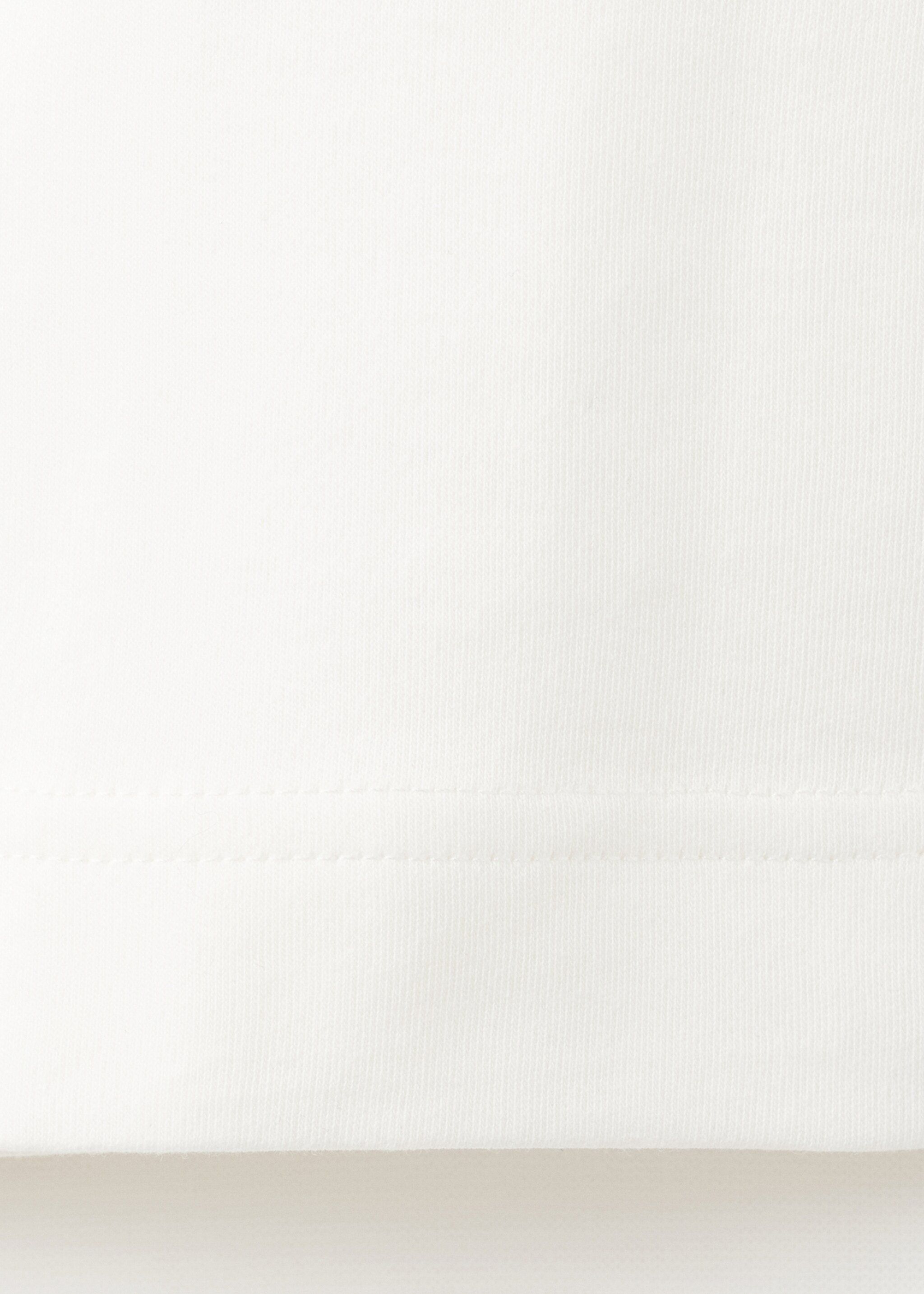 Long sleeve regular fit T-shirt - Details of the article 0, White. Ref: 27061254-00.
