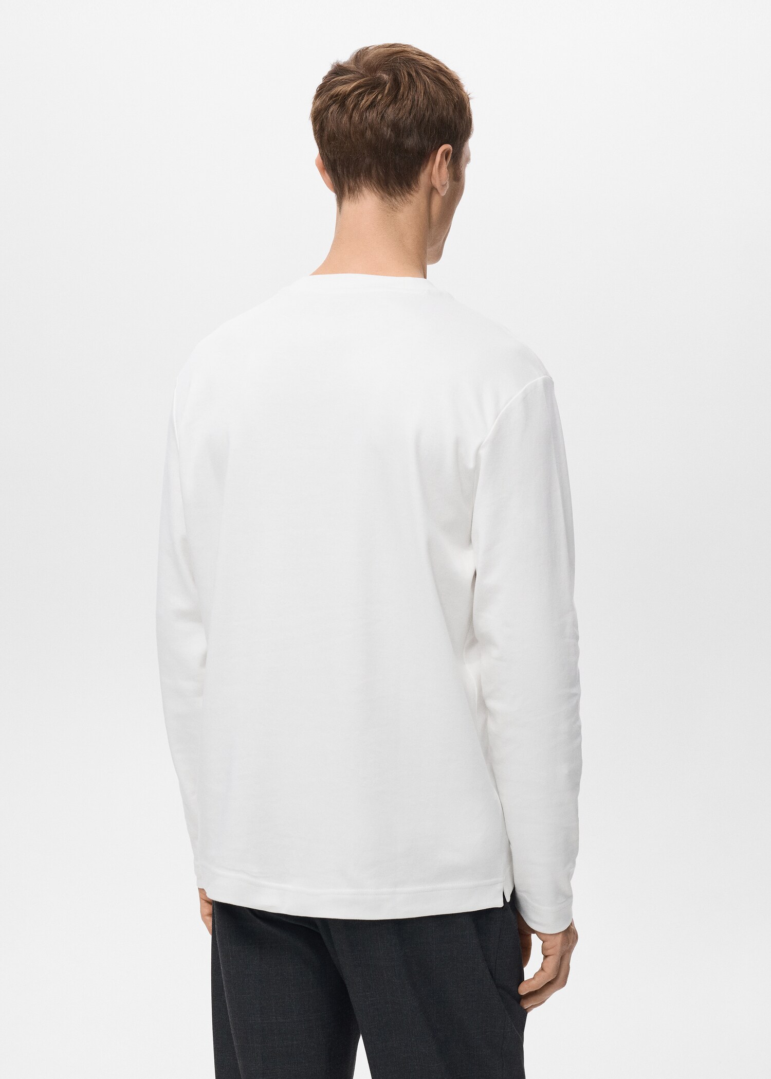 Long sleeve regular fit T-shirt - Reverse of the article