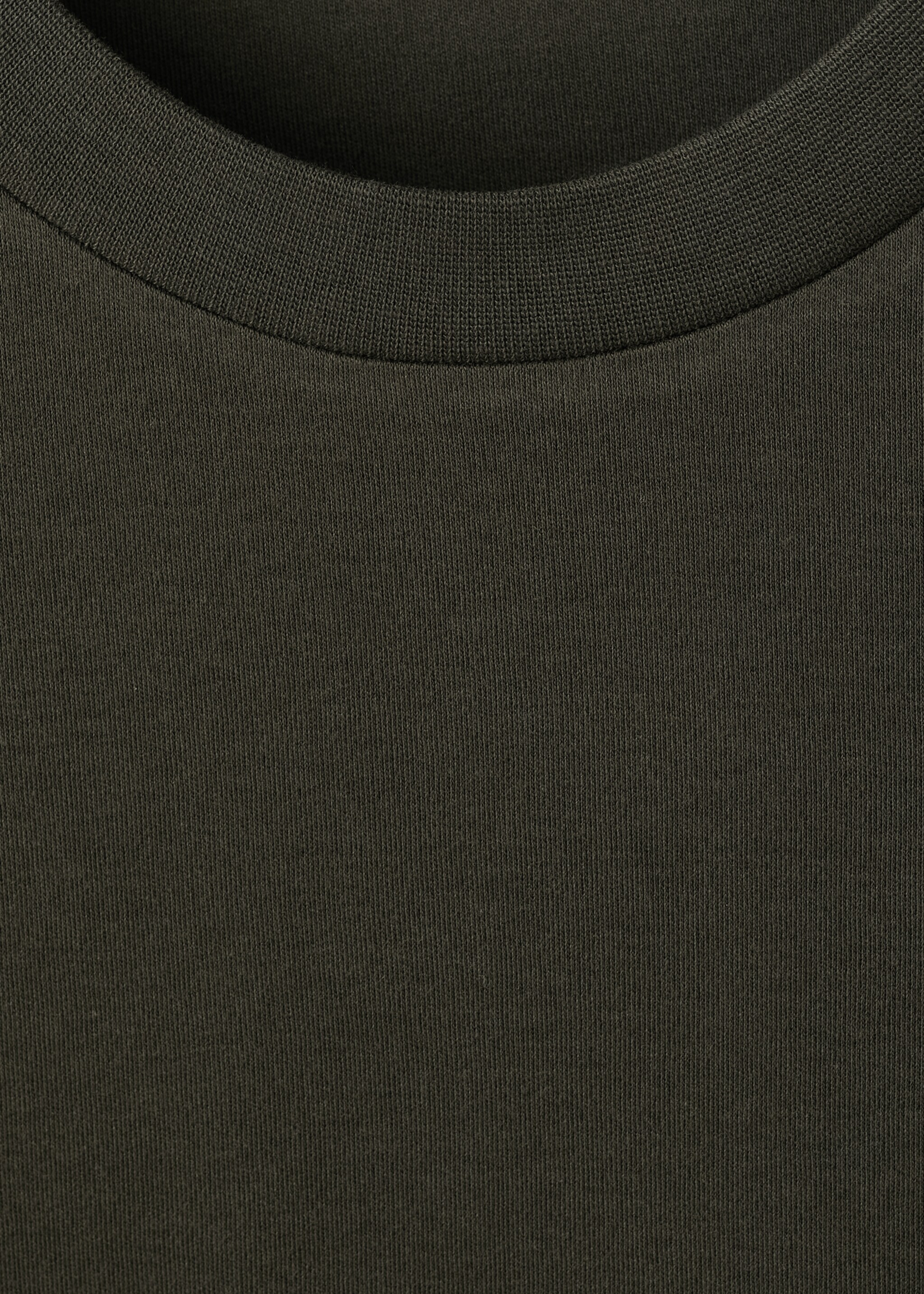Long sleeve regular fit T-shirt - Details of the article 8, Chocolate. Ref: 27061254-00.