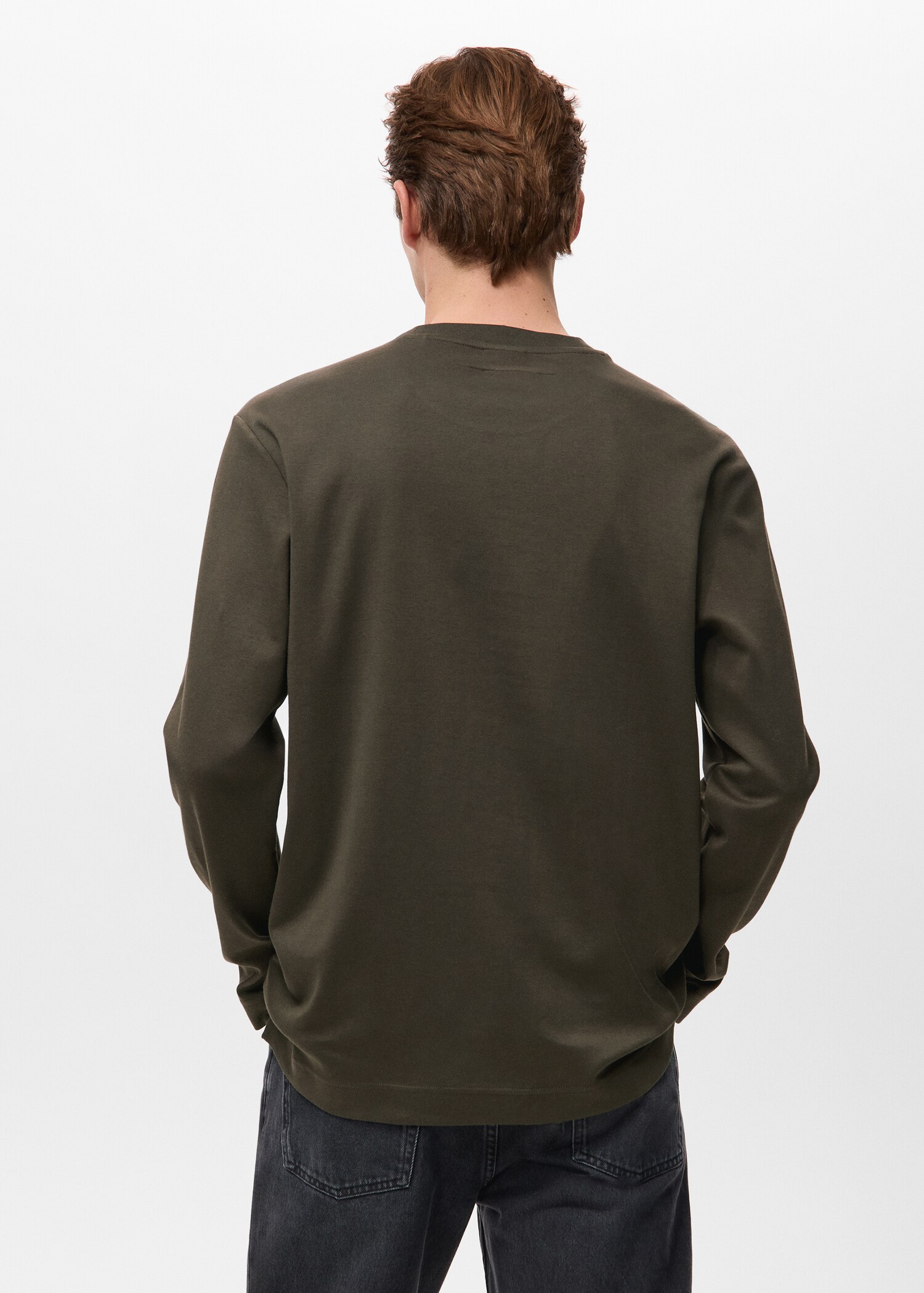Long sleeve regular fit T-shirt - Reverse of the article