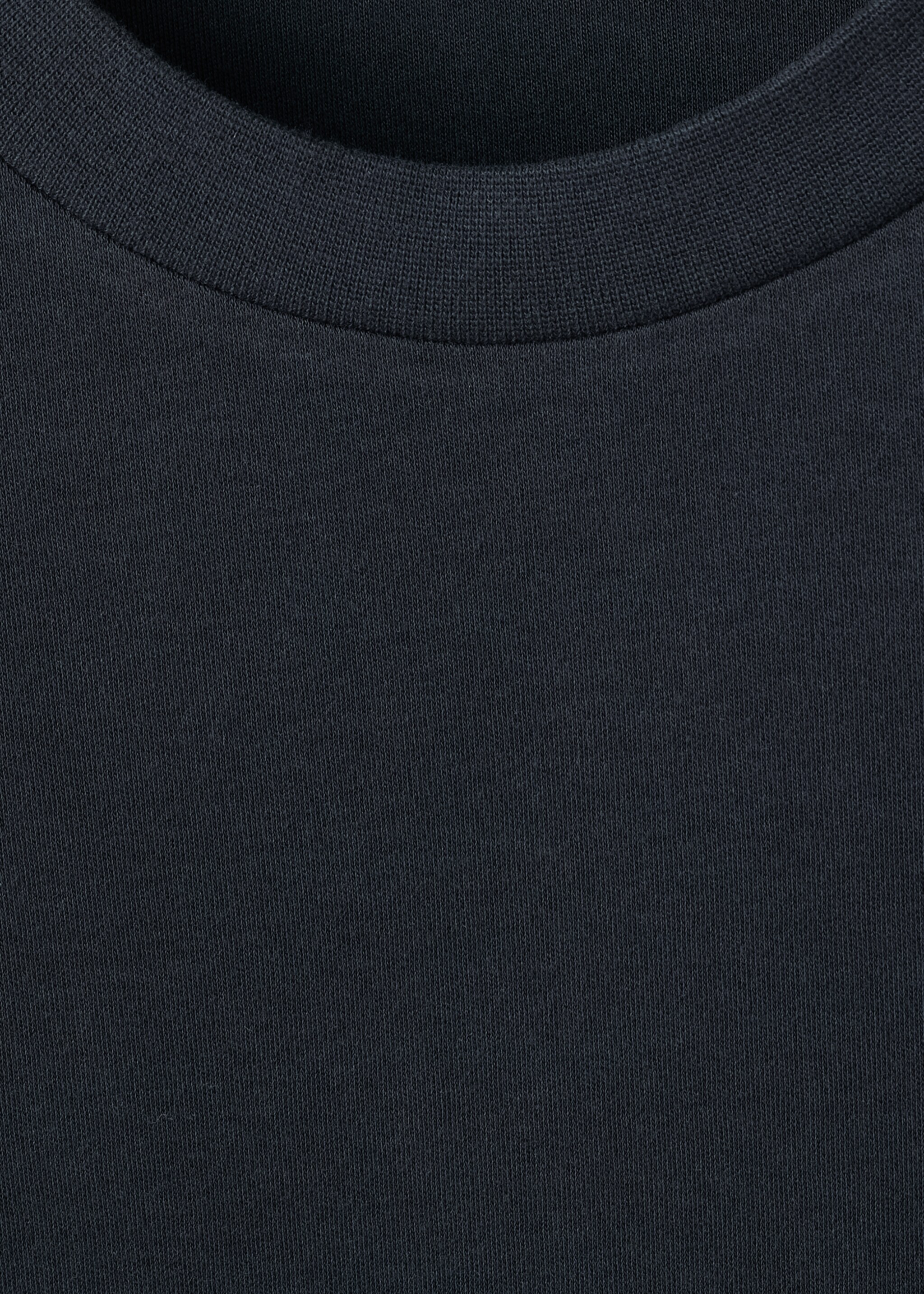 Long sleeve regular fit T-shirt - Details of the article 8, Navy. Ref: 27061254-00.