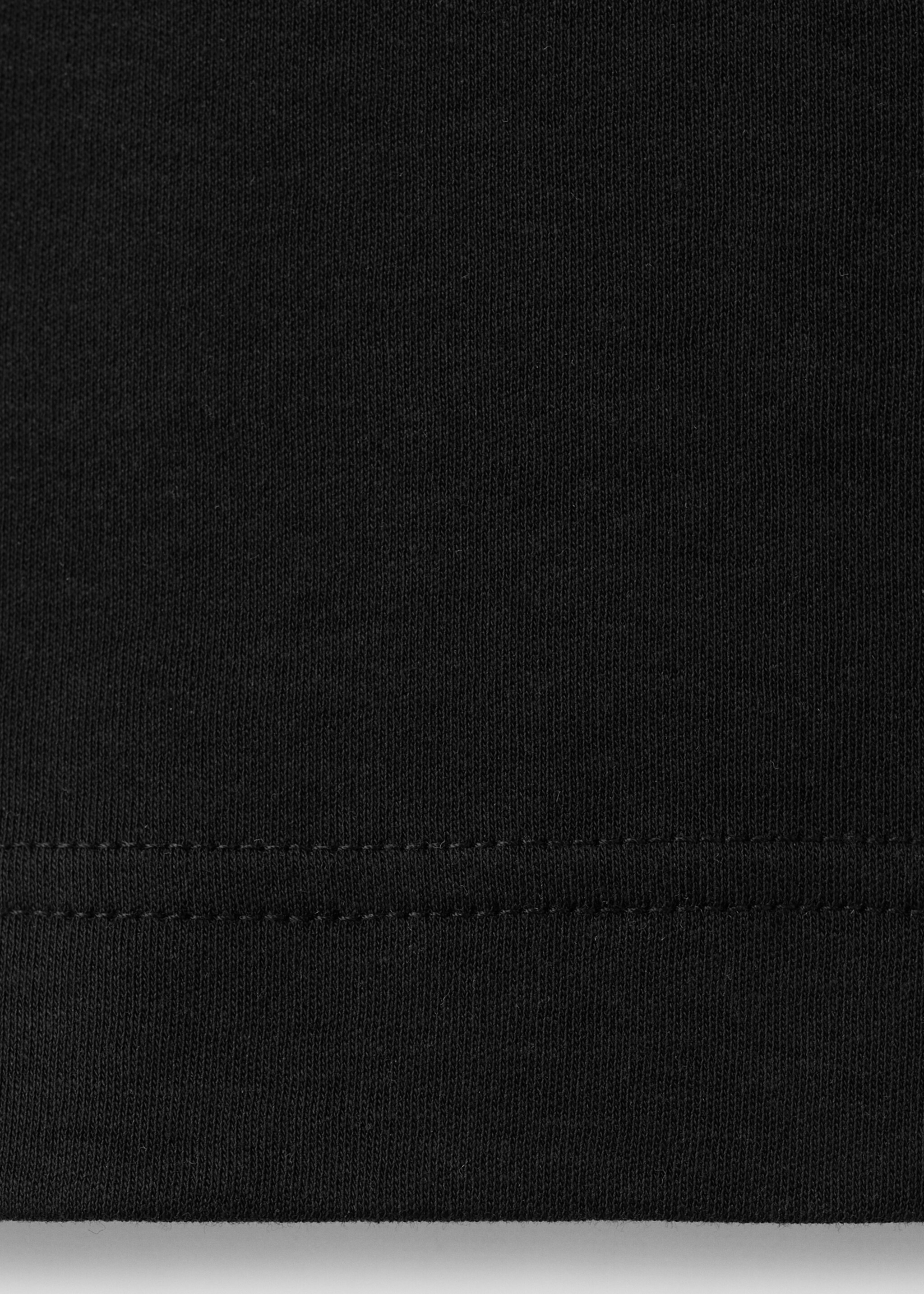 Long sleeve regular fit T-shirt - Details of the article 0, Black. Ref: 27061254-00.