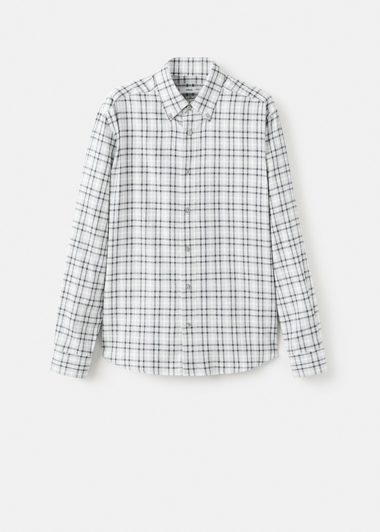 Regular Fit Plaid Flannel Shirt - Article without model