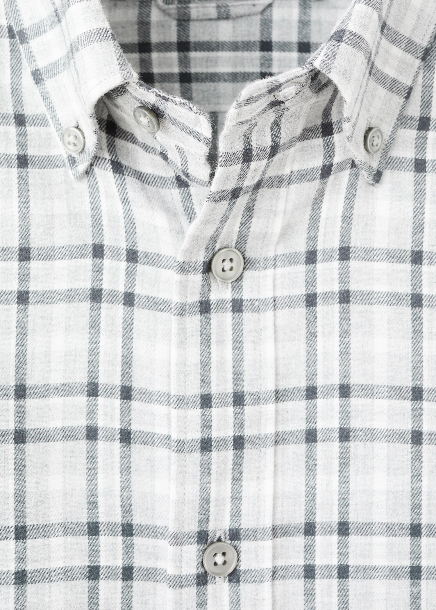 Regular Fit Plaid Flannel Shirt - Details of the article 8
