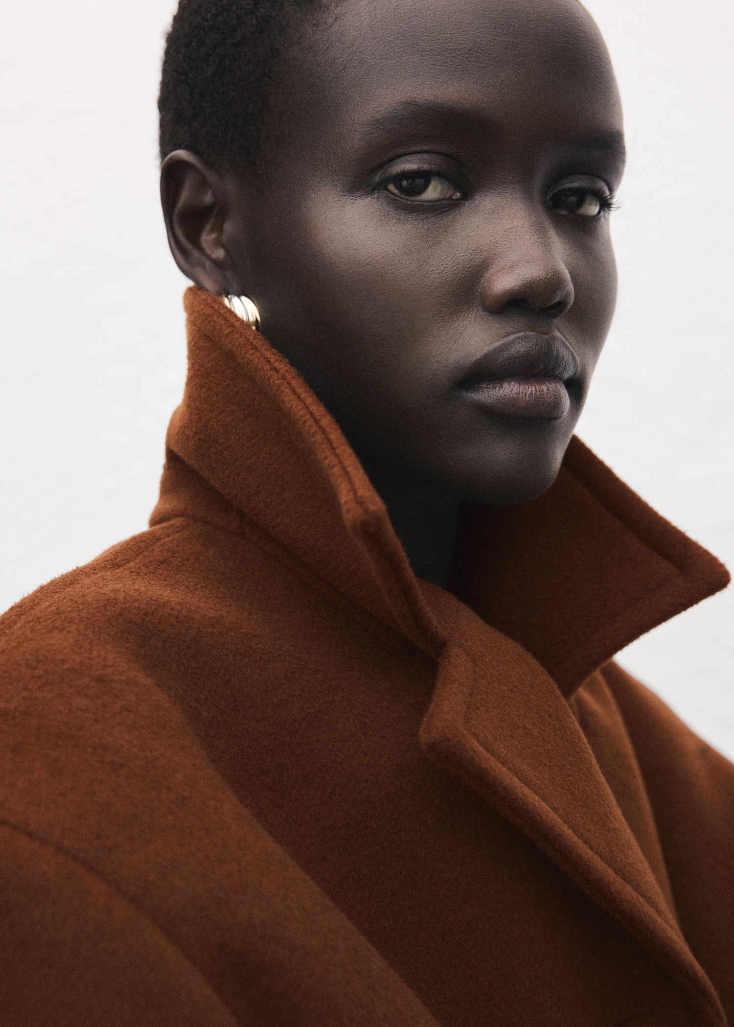 Kabát z vlněné směsi s knoflíky - Detail zboží 1