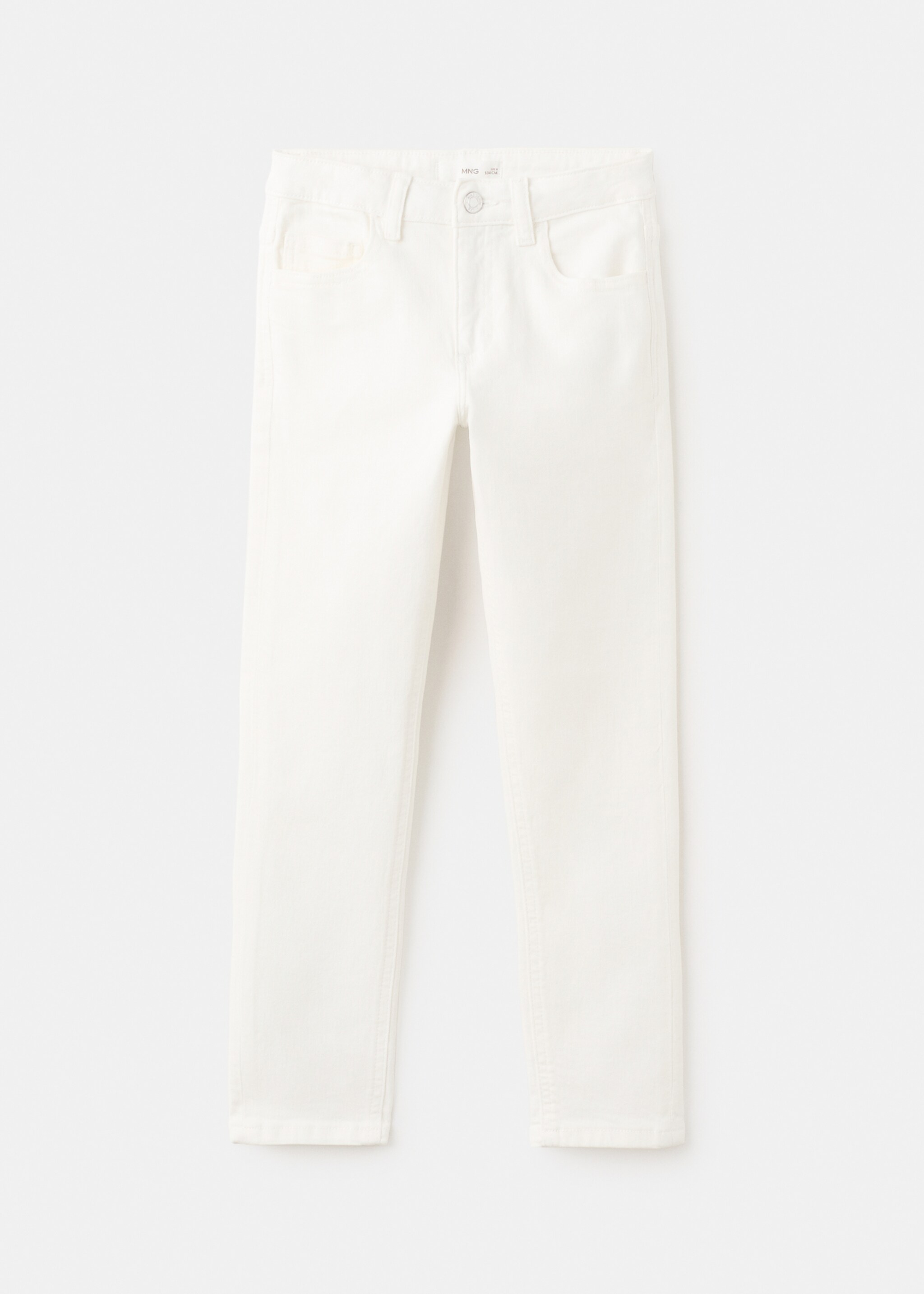 Jean slim taille normale - Article sans modèle, Blanc. Ref: 27061260-00.