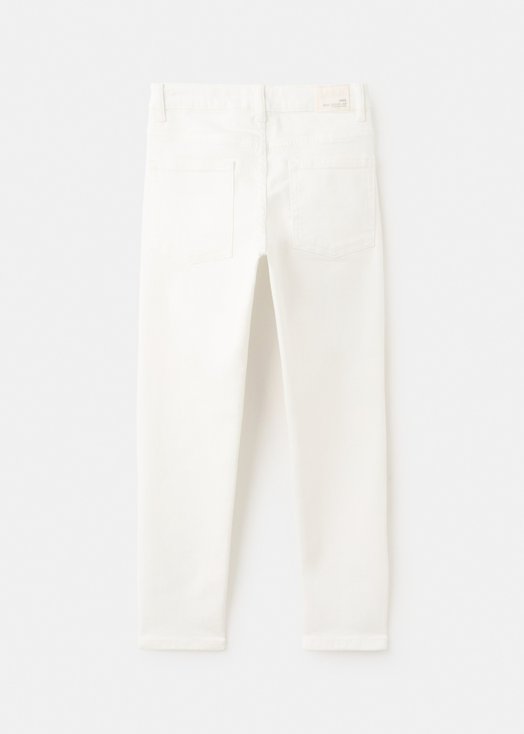 Jean slim taille normale - Verso de l’article, Blanc. Ref: 27061260-00.