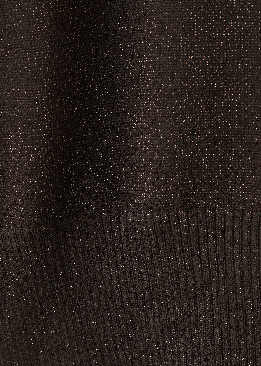 Short-sleeved lurex sweater