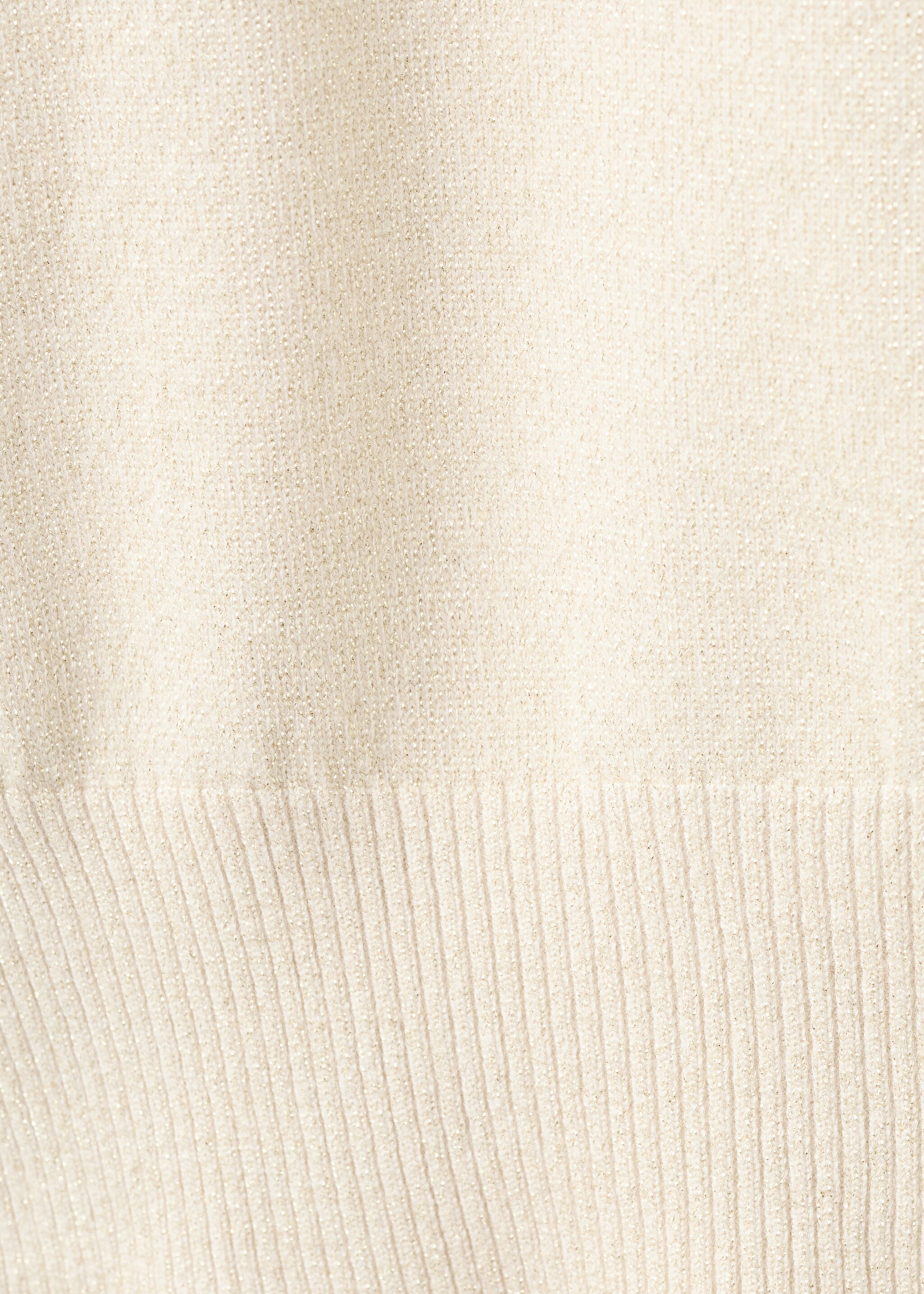 Short-sleeved lurex sweater - Details of the article 0, Gold. Ref: 27061262-00.